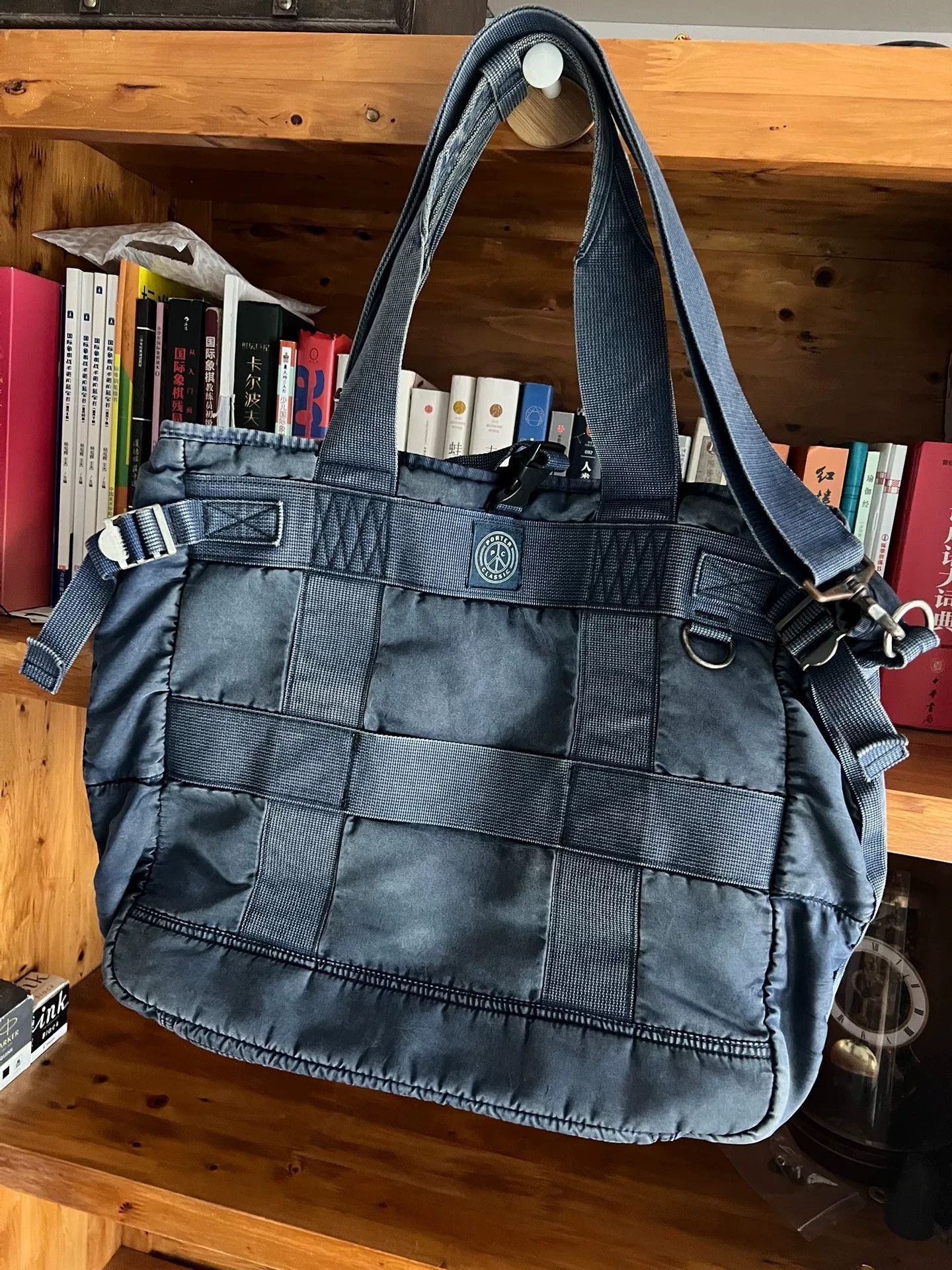 Porter Classic porter classic super nylon tote bag navy Size ONE SIZE - 3 Thumbnail