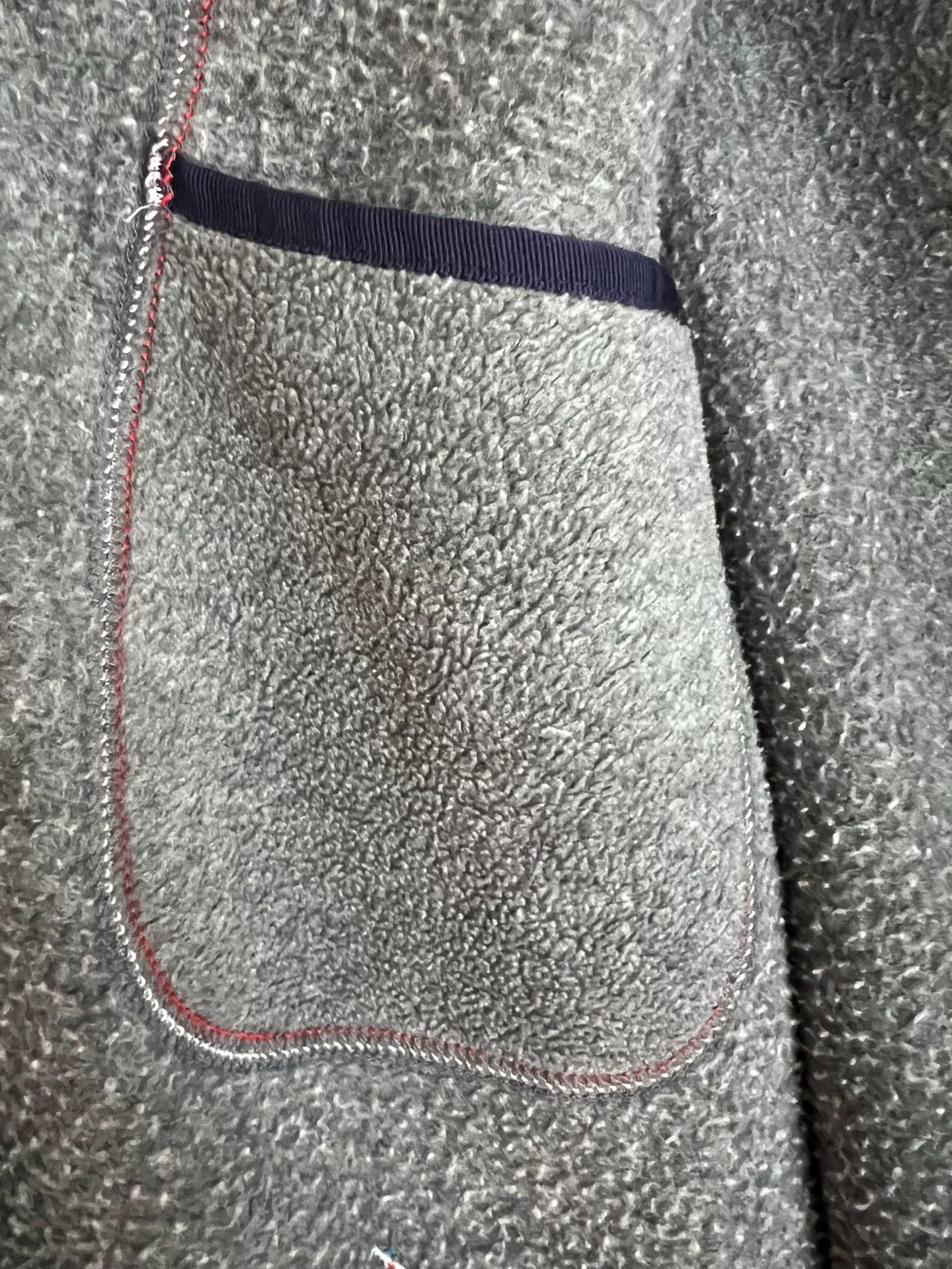 Porter Classic stylish gray fleece jacket with blue accents Size US S / EU 44-46 / 1 - 9 Thumbnail