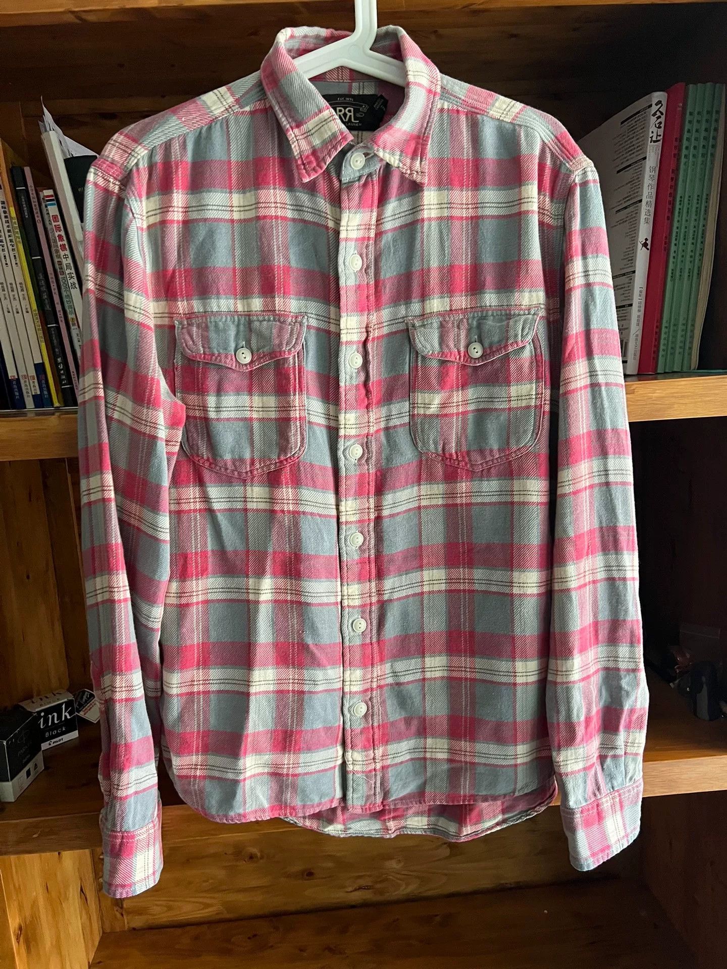 RRL Ralph Lauren classic plaid double RL shirt for men Size US S / EU 44-46 / 1 - 2 Thumbnail