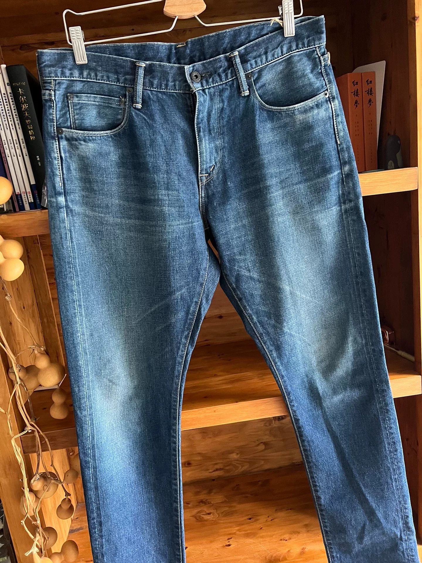 Visvim washed red ear denim talon zipper pants Size US 32 / EU 48 - 2 Thumbnail