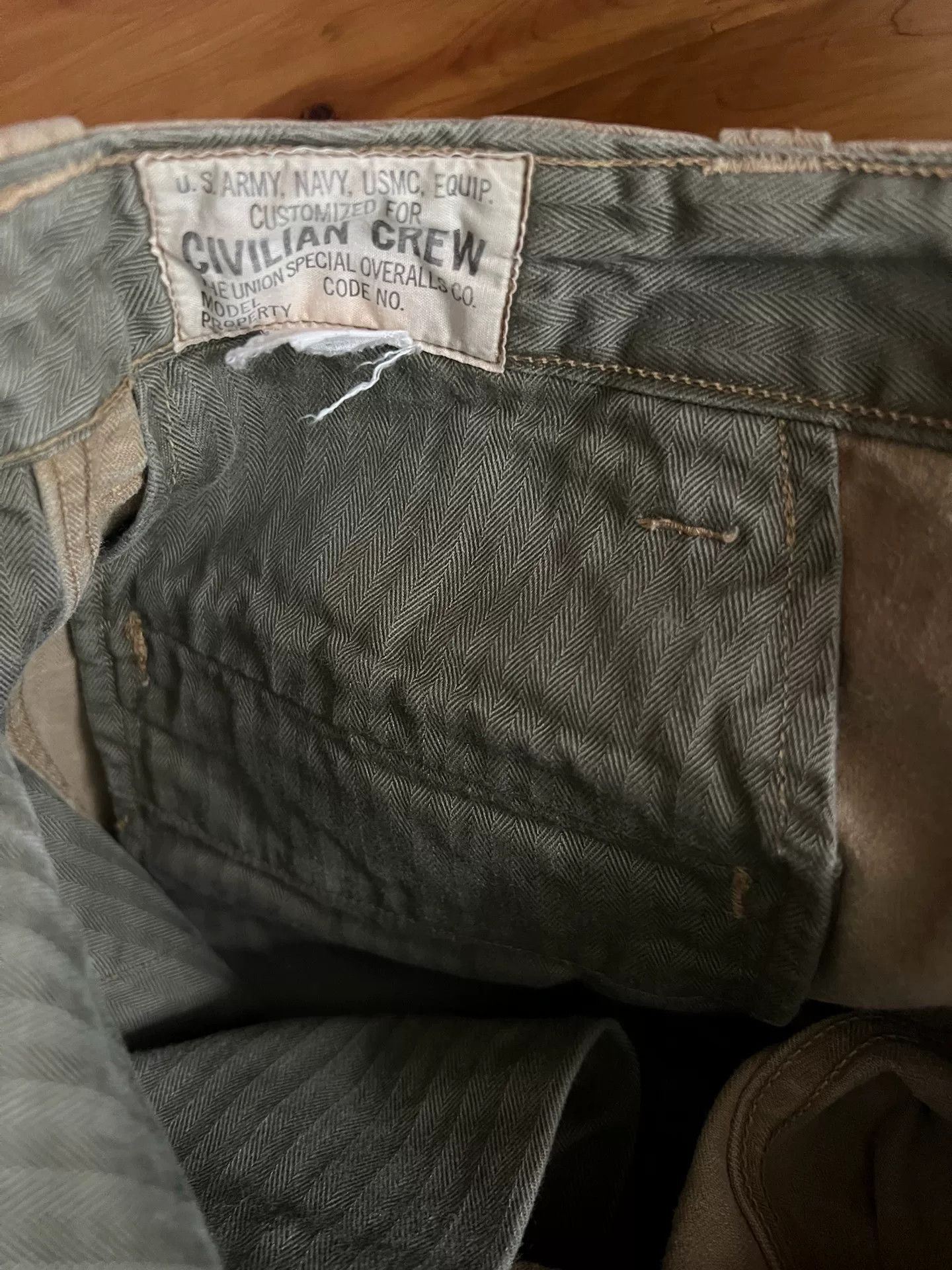 FREEBIRD vintage khaki military style pants Size US 32 / EU 48 - 8 Thumbnail