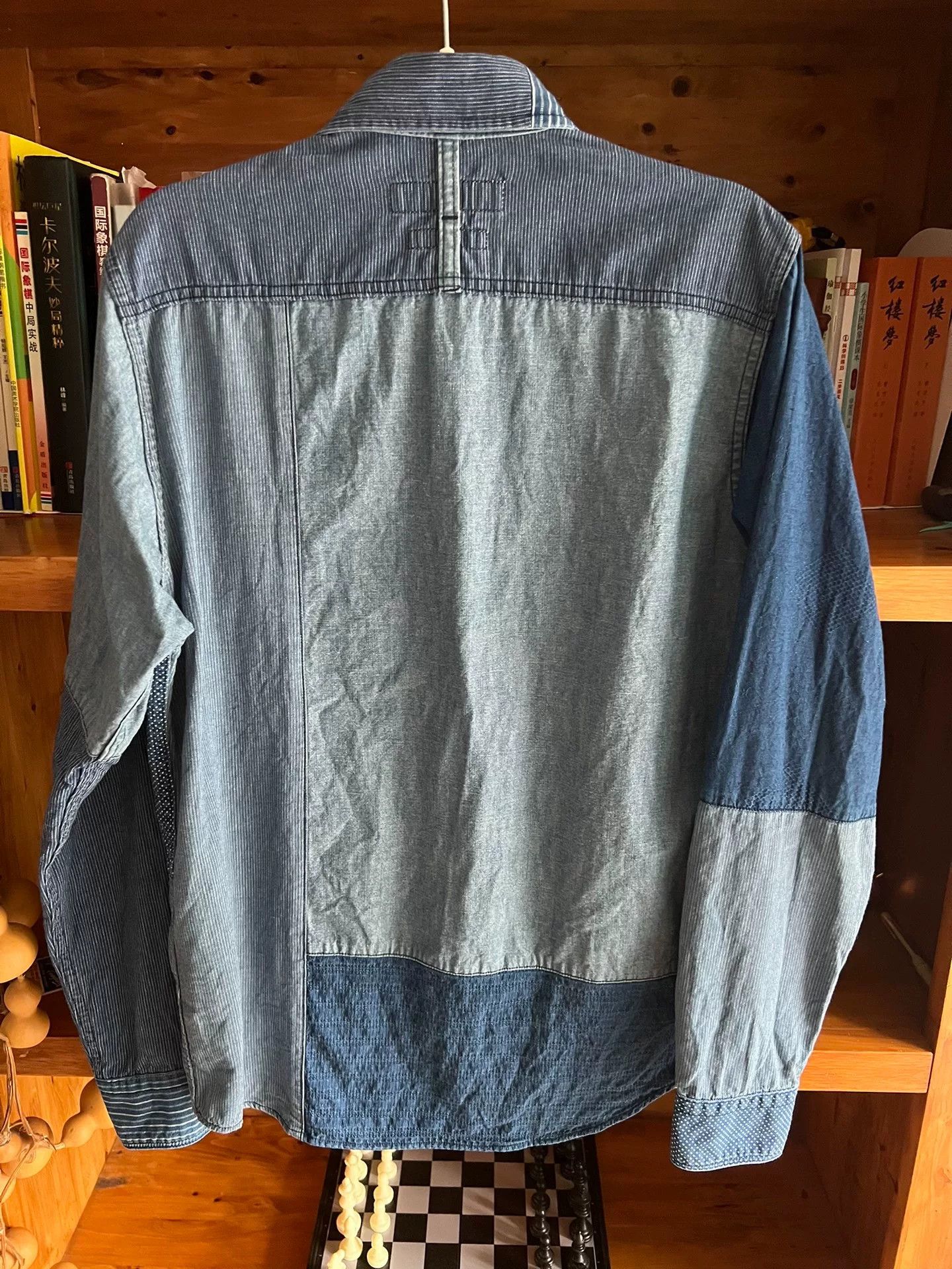 FDMTL fdmtl patchwork denim shirt for men Size US M / EU 48-50 / 2 - 7 Thumbnail