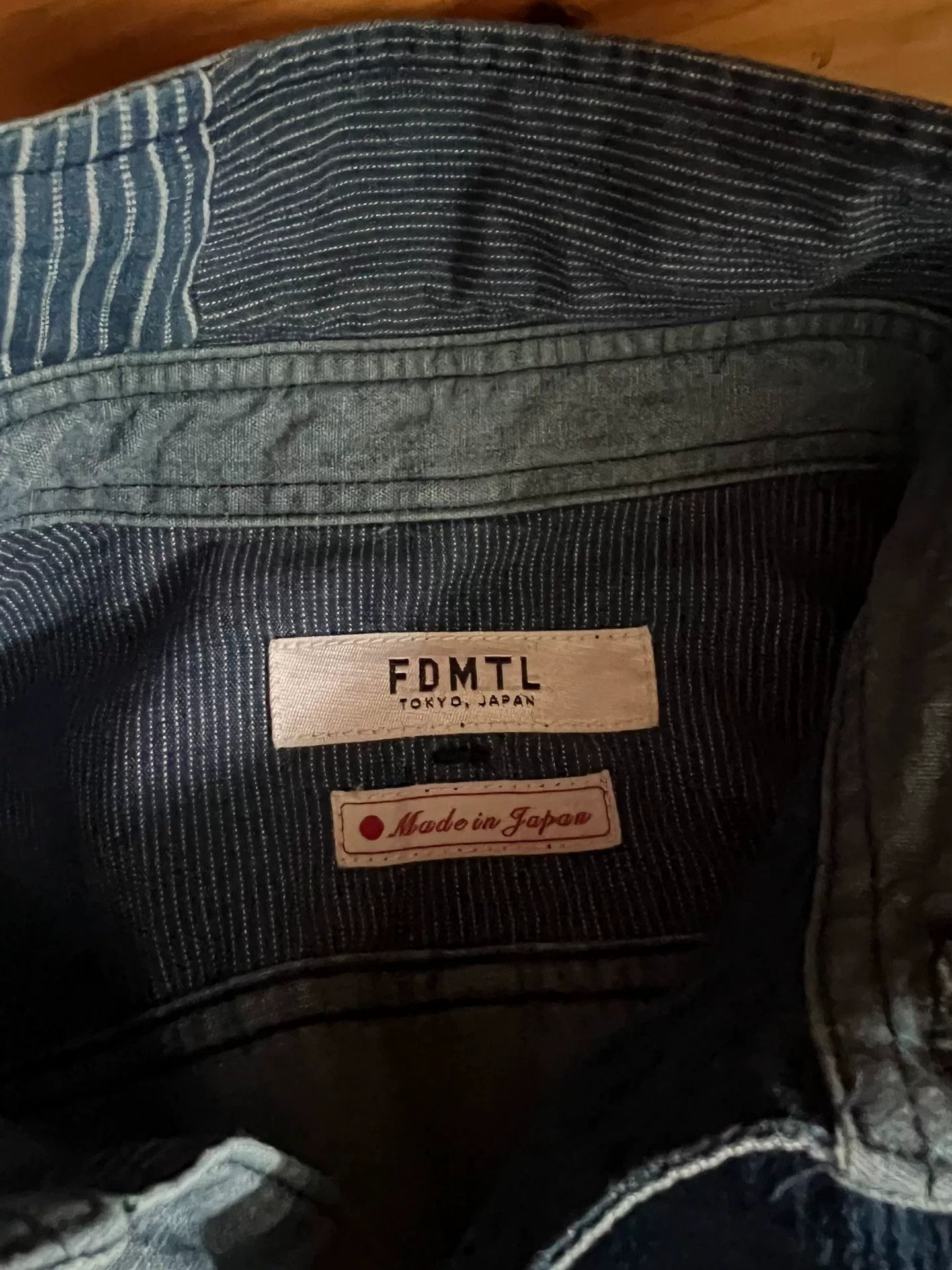 FDMTL fdmtl patchwork denim shirt for men Size US M / EU 48-50 / 2 - 8 Thumbnail