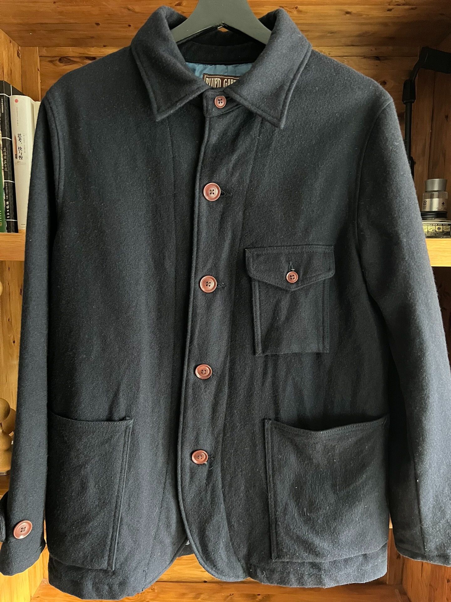 Momotaro Jeans momotaro wool jacket deep blue stylish design Size US M / EU 48-50 / 2 - 5 Thumbnail