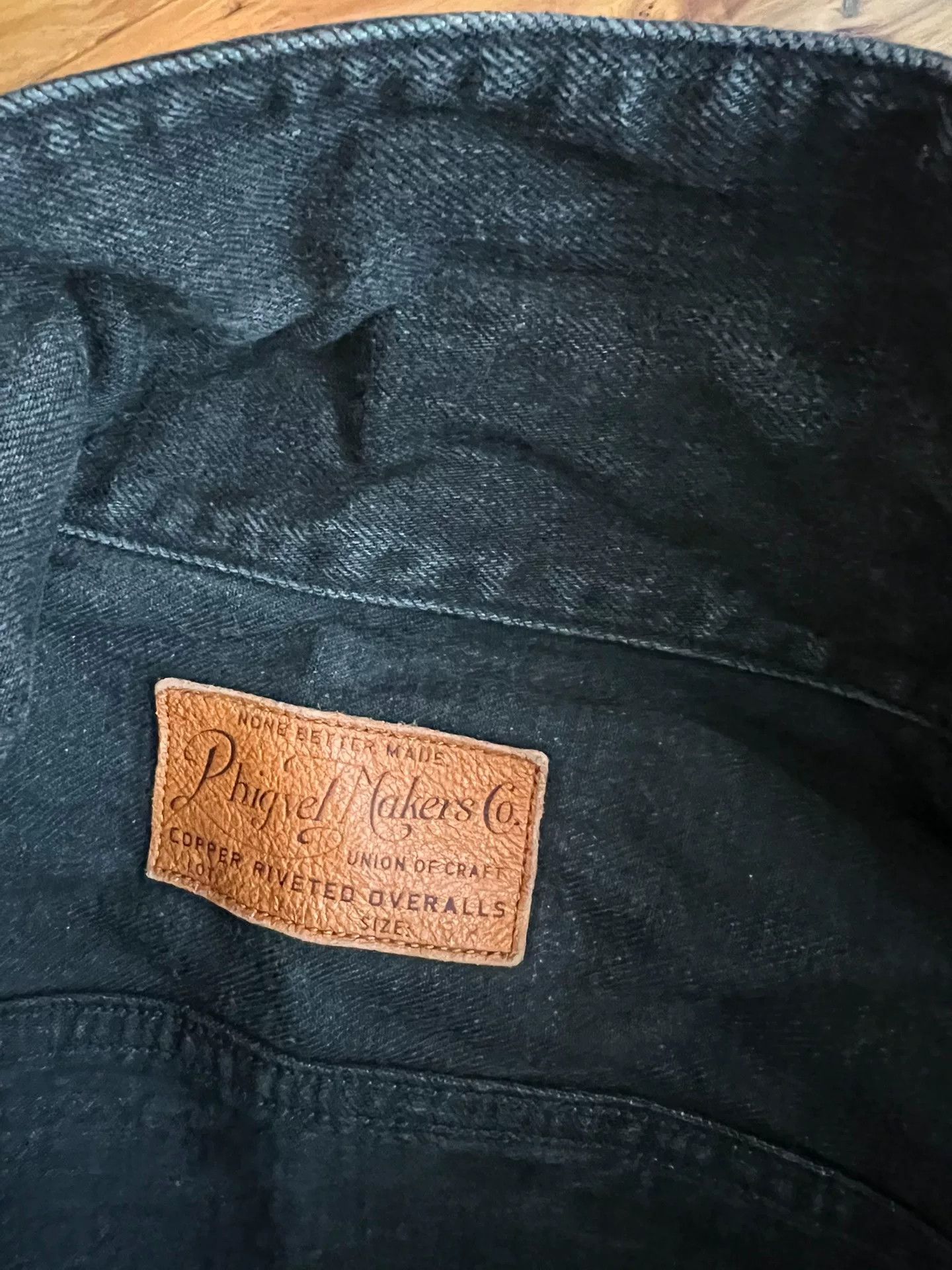 PHIGVEL MAKERS & Co. classic denim jacket with leather label Size US M / EU 48-50 / 2 - 7 Thumbnail