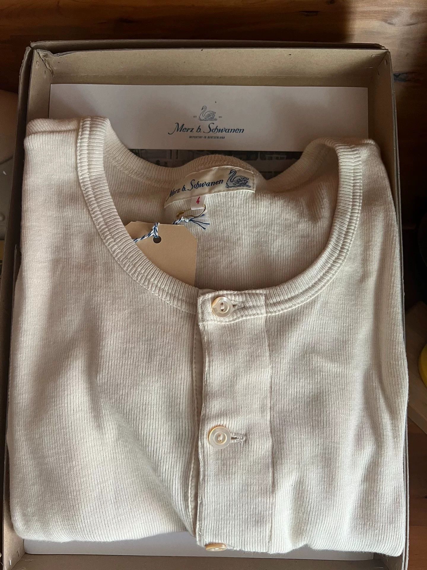 Merz B. Schwanen vintage henley short sleeve shirt Size US M / EU 48-50 / 2 - 9 Thumbnail