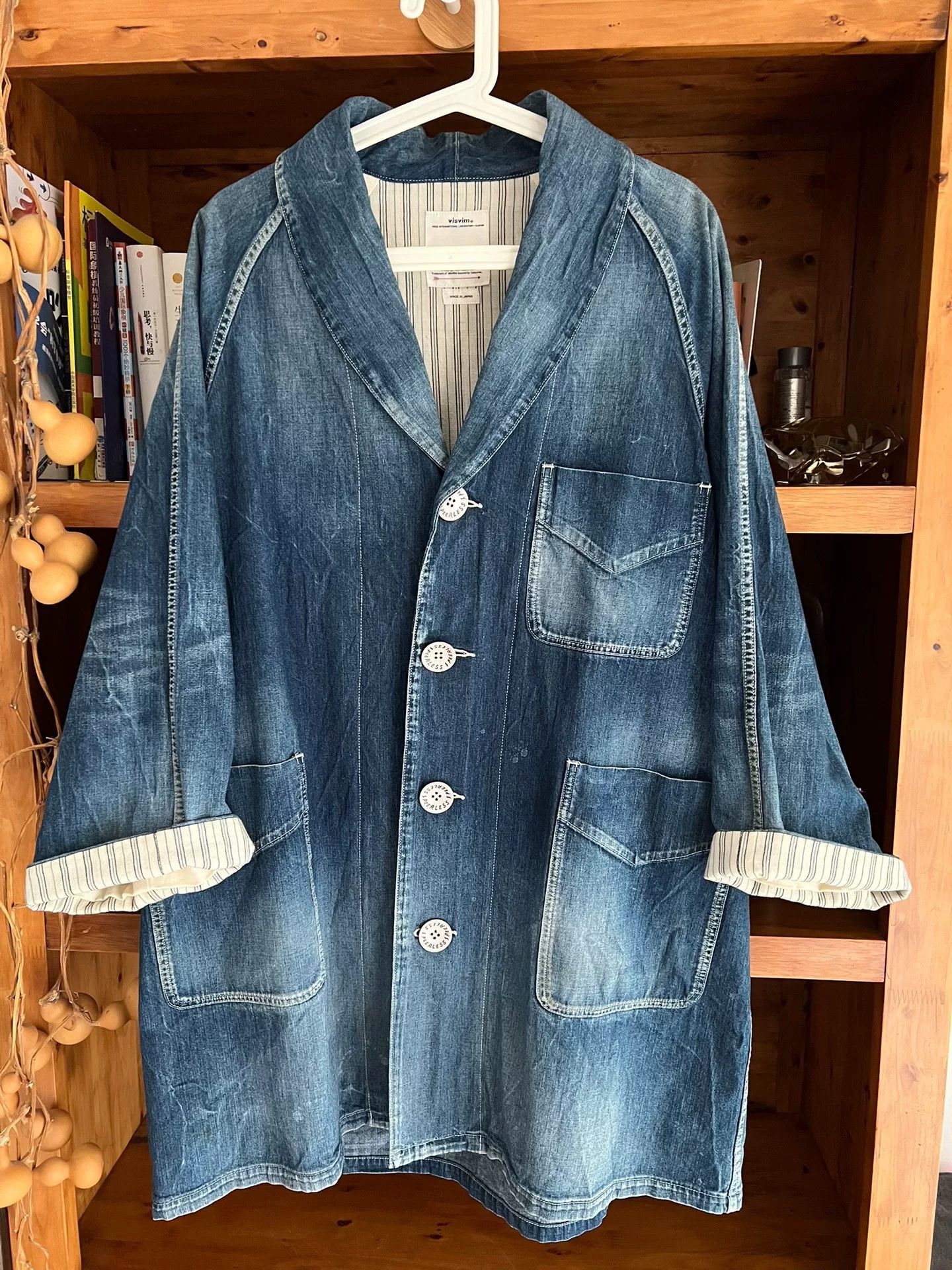 Visvim visvim four corners coat in blue denim Size US M / EU 48-50 / 2 - 2 Thumbnail