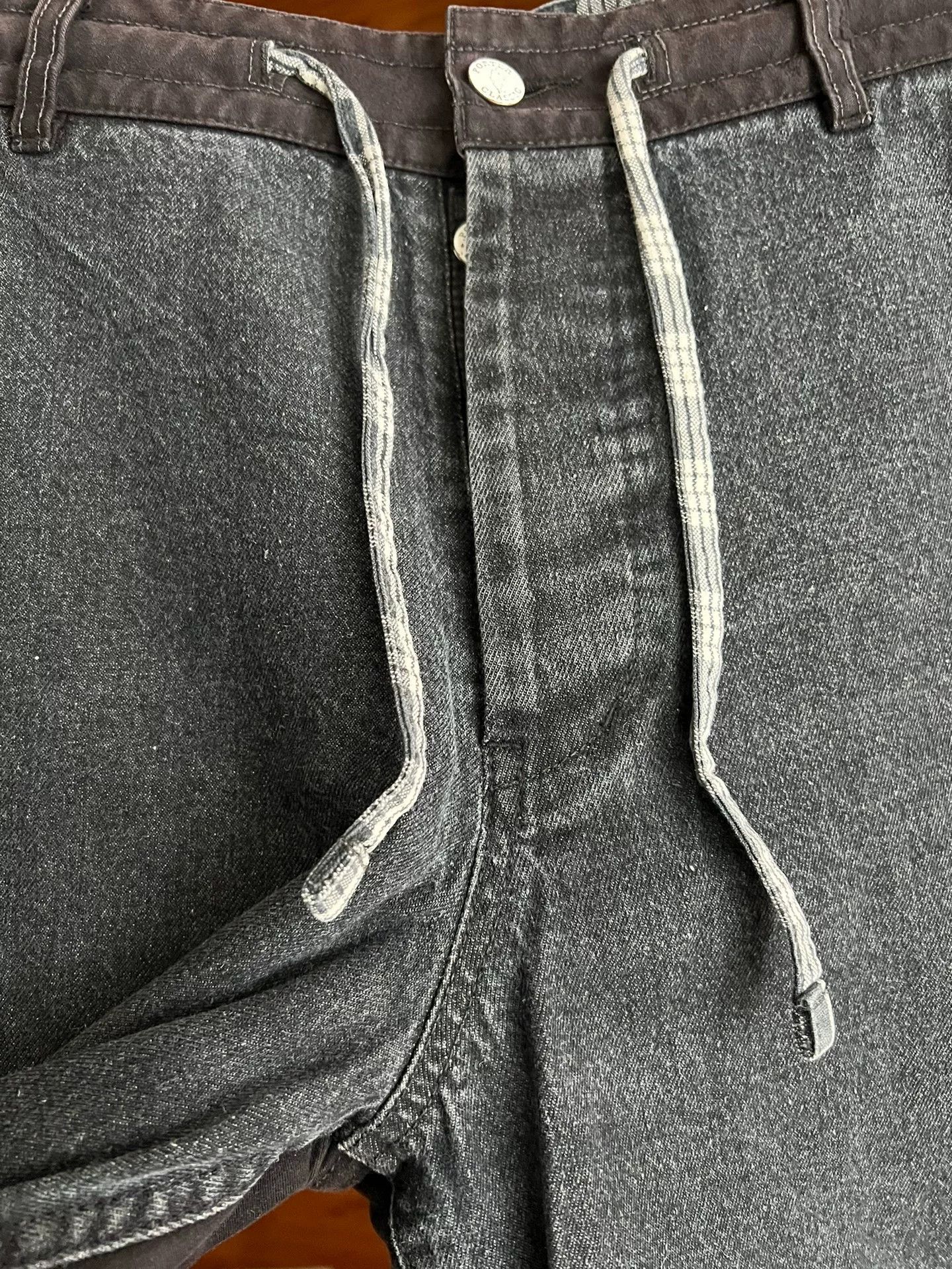 Porter Classic kendo denim wide pants in black Size US 39 - 5 Thumbnail