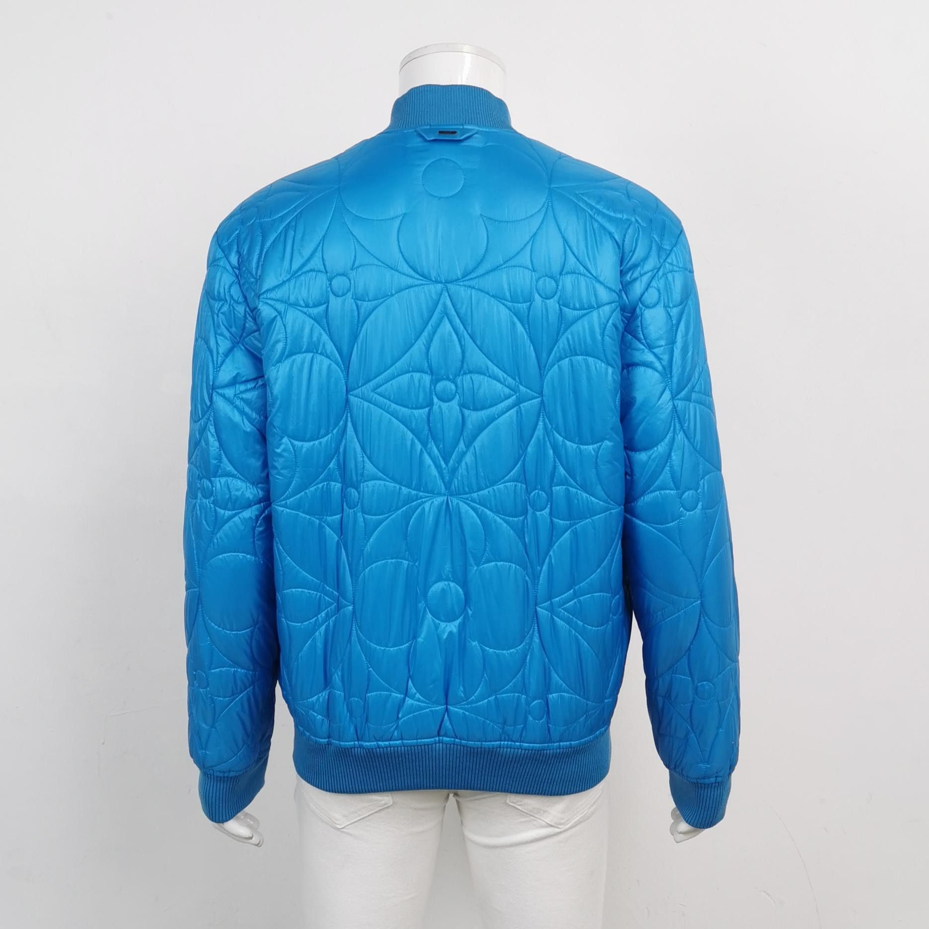 Louis Vuitton Louis Vuitton Quilted Zip Jacket Blue M Size US M / EU 48-50 / 2 - 3 Thumbnail