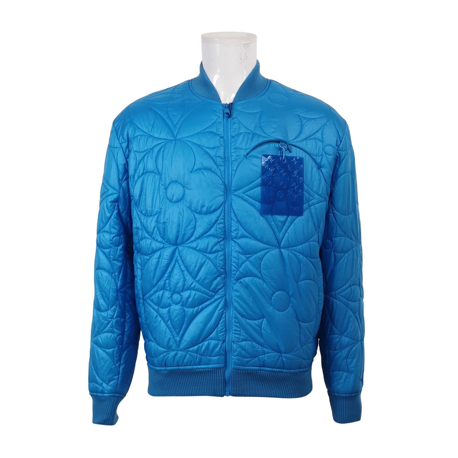 Louis Vuitton Louis Vuitton Quilted Zip Jacket Blue M Size US M / EU 48-50 / 2 - 2 Thumbnail