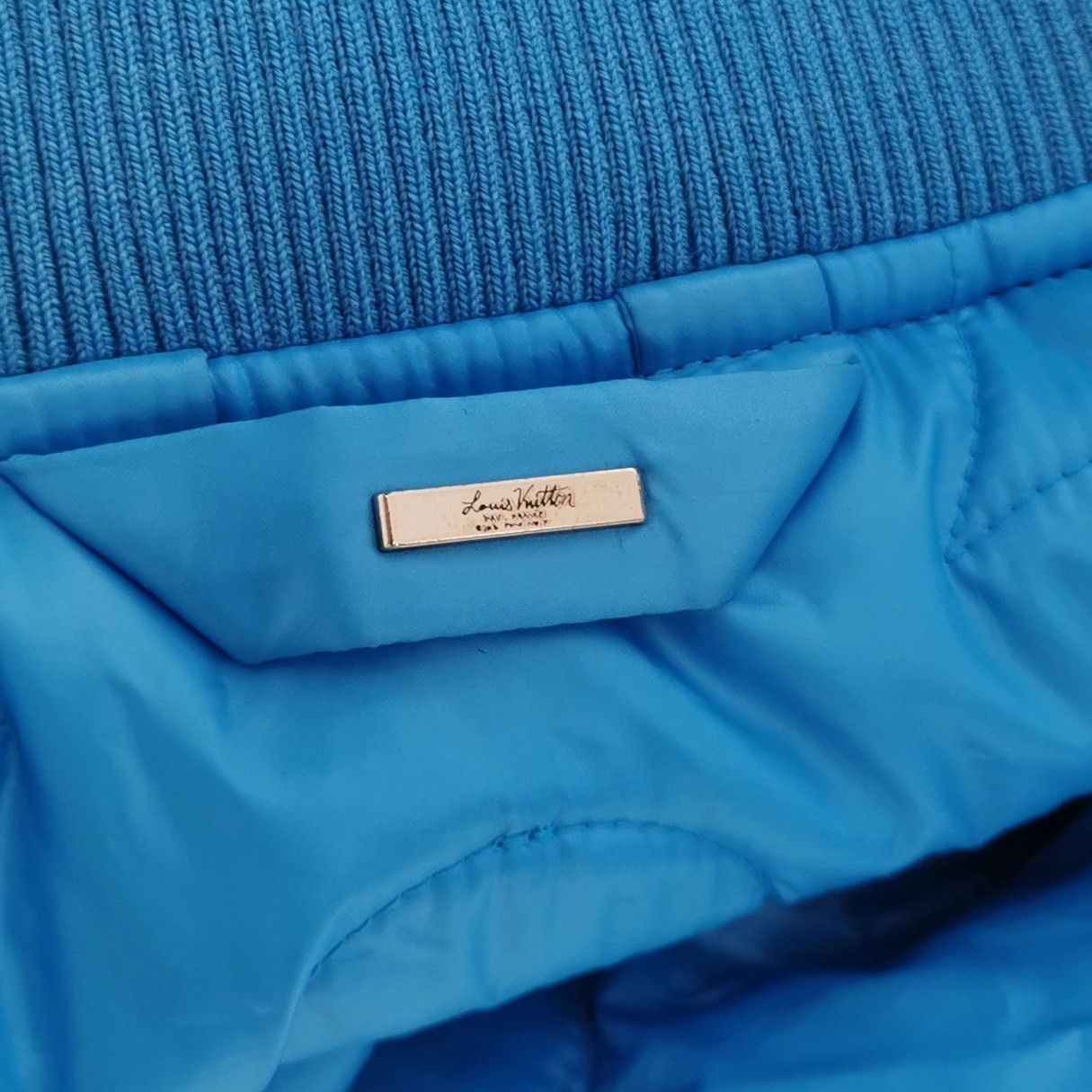 Louis Vuitton Louis Vuitton Quilted Zip Jacket Blue M Size US M / EU 48-50 / 2 - 8 Thumbnail