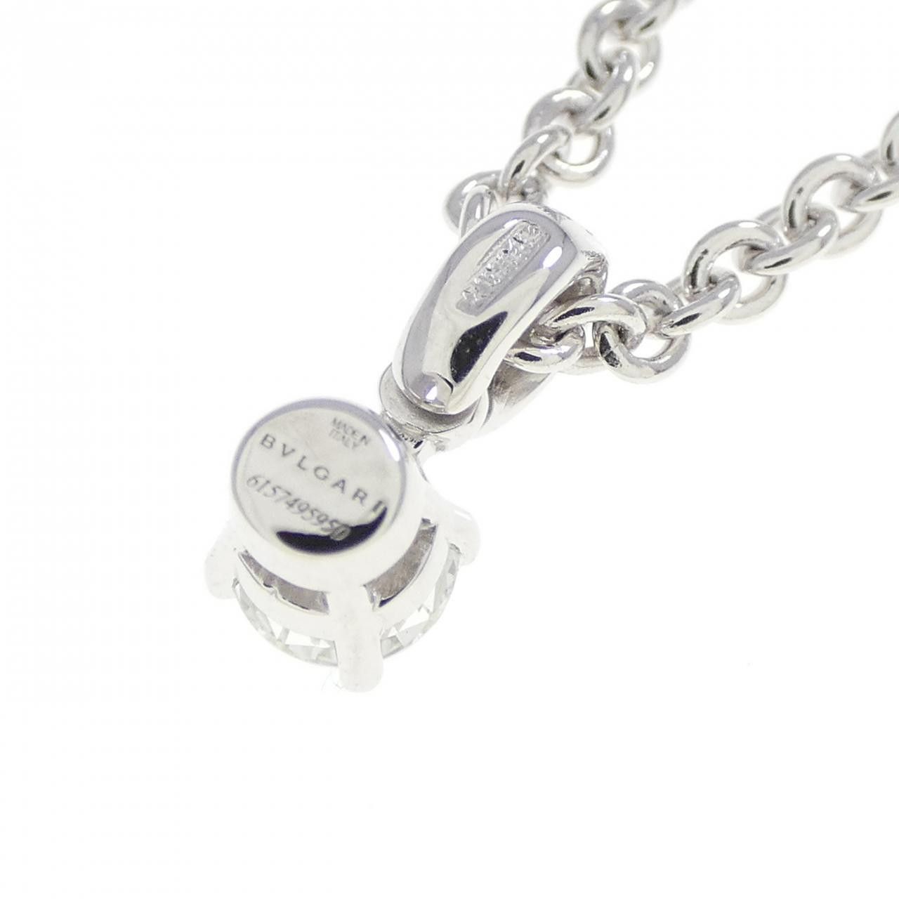 Bvlgari Bvlgari Bvlgari 750 White Gold Diamond Necklace Metal Necklace DUTY FREE for USA Size ONE SIZE - 4 Thumbnail