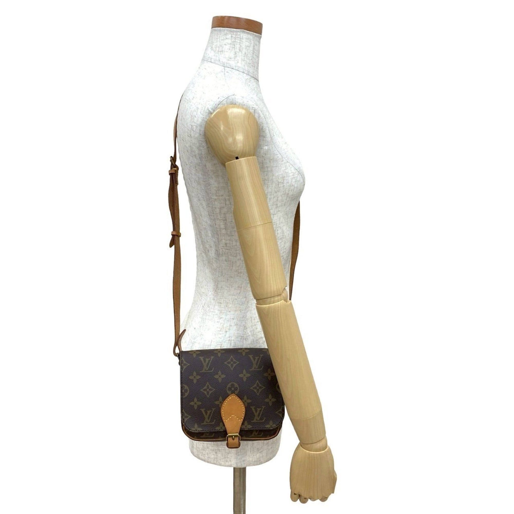 Louis Vuitton LOUIS VUITTON Culteciel Monogram Leather Mini Shoulder Bag Pochette Brown 36930 Size ONE SIZE - 2 Thumbnail