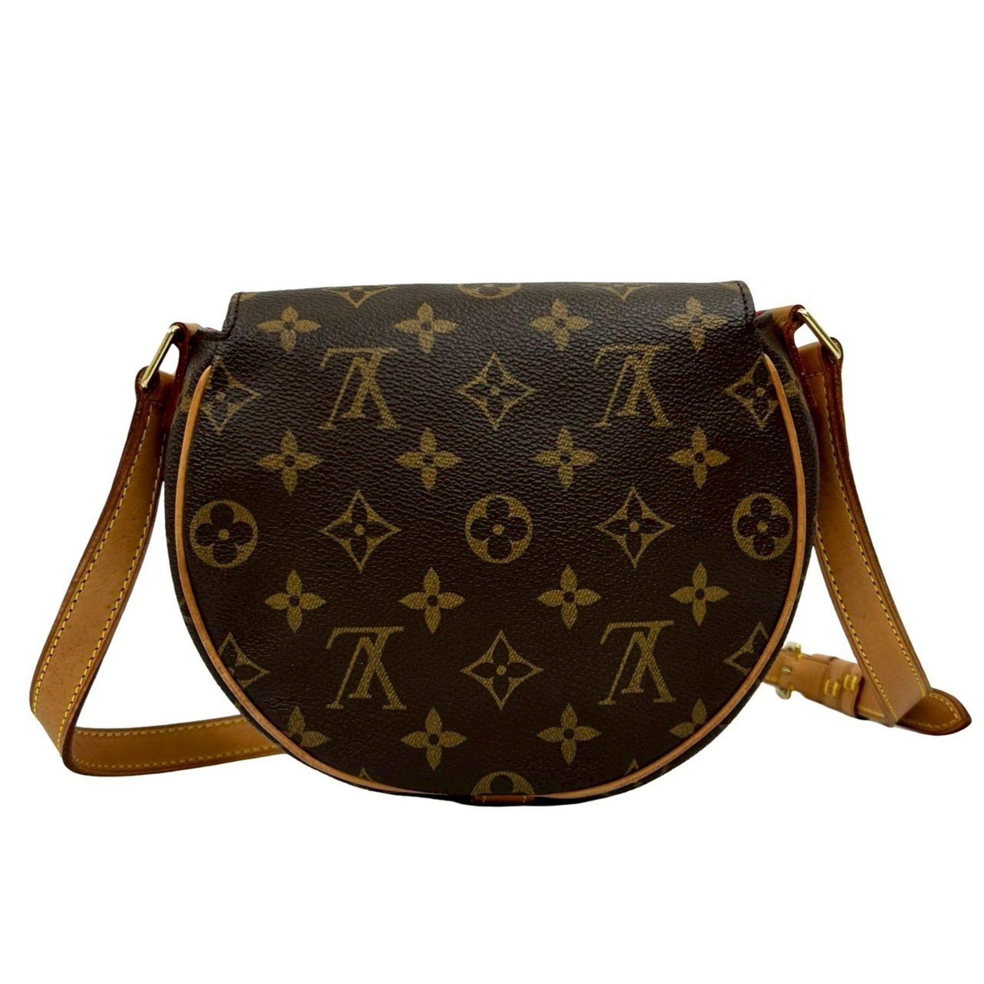 Louis Vuitton Louis Vuitton Tan Blanc Monogram Leather Mini Shoulder Bag Pochette Sacoche Brown 41246 Size ONE SIZE - 3 Thumbnail