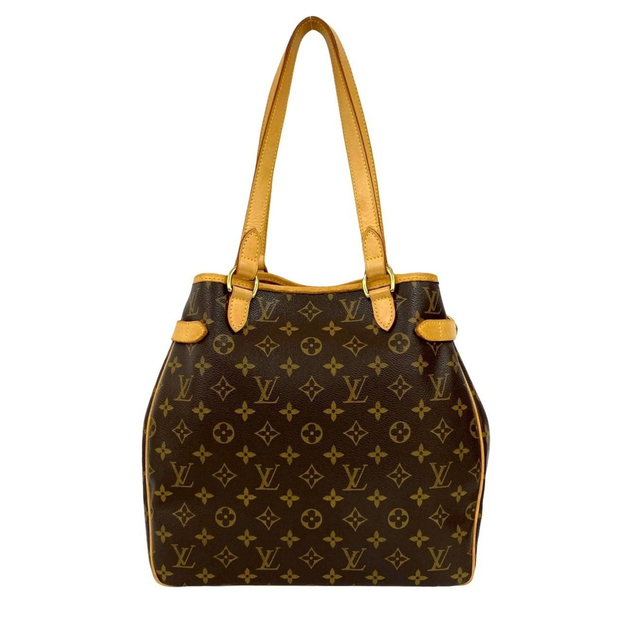 Louis Vuitton LOUIS VUITTON Batignolles Vertical Monogram Leather Tote Bag Semi Shoulder Brown 173-7 Size ONE SIZE - 3 Thumbnail