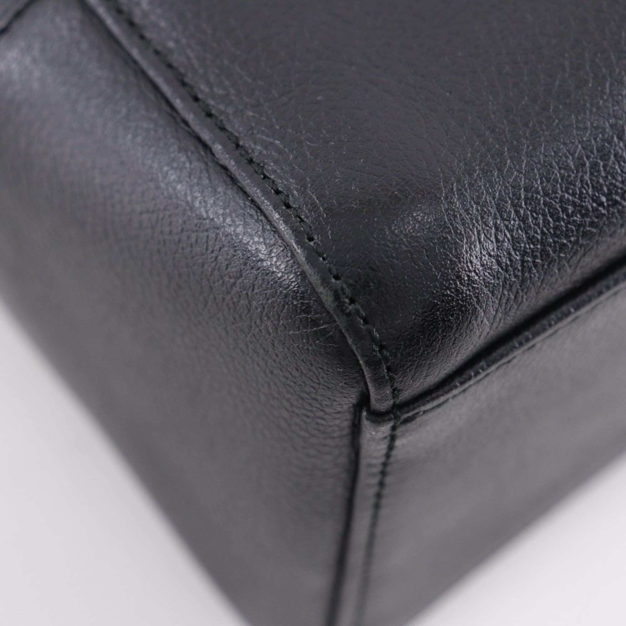Burberry Burberry grained leather handbag Nova check black A5 zipper Shibo ladies Size ONE SIZE - 6 Thumbnail