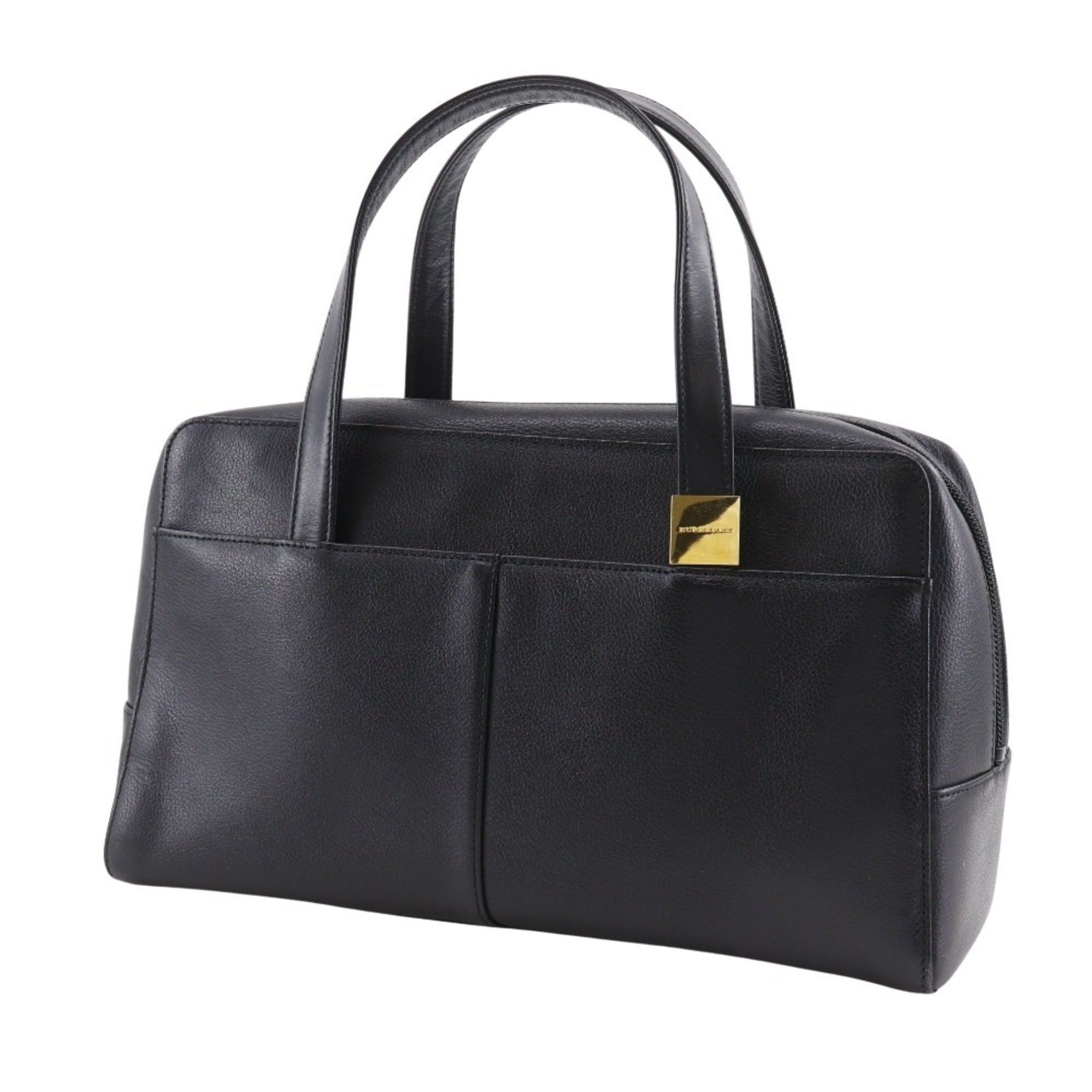 Burberry Burberry grained leather handbag Nova check black A5 zipper Shibo ladies Size ONE SIZE - 2 Thumbnail