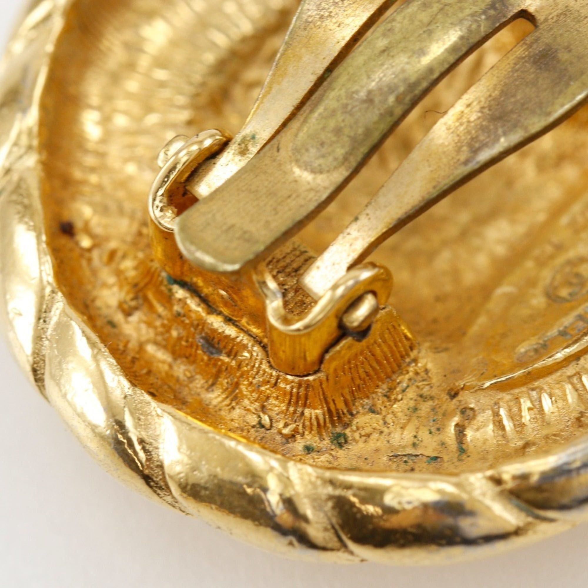 Chanel CHANEL Coco Mark Earrings Vintage Gold Plated Approx. 22.8g COCO Women's Size ONE SIZE - 10 Thumbnail
