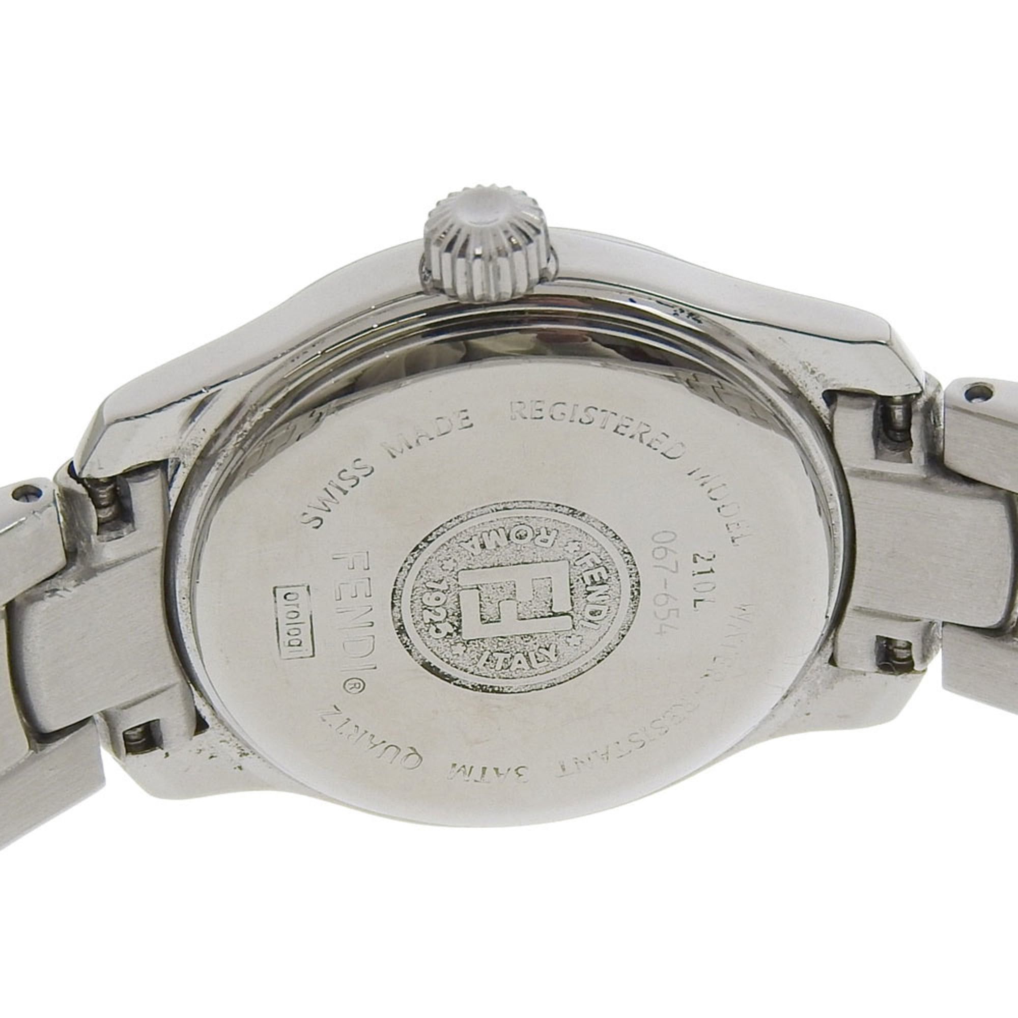 Fendi Fendi Olologi Watch 210L Stainless Steel Quartz Analog Display Black Dial Women's Size ONE SIZE - 6 Thumbnail