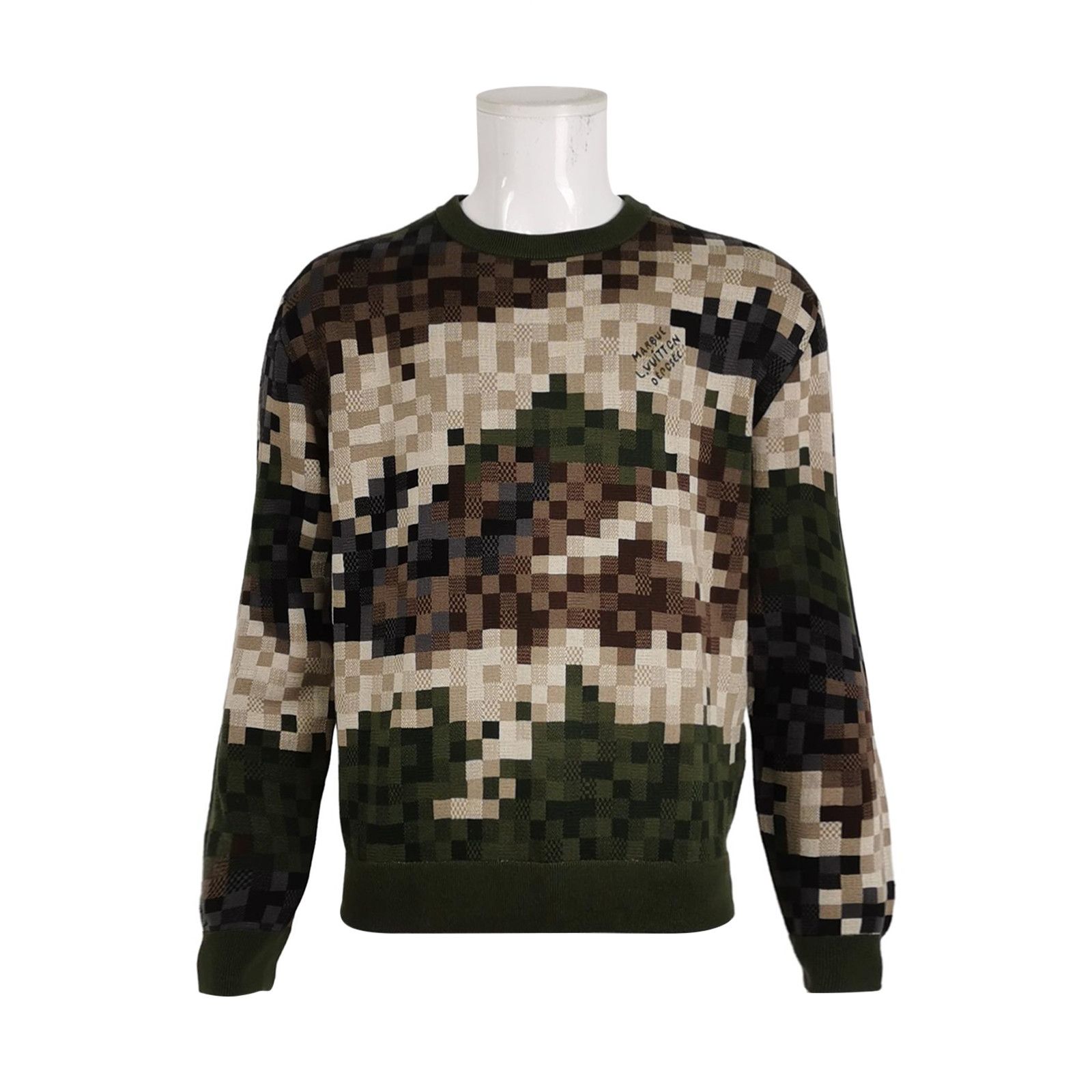 Louis Vuitton Louis Vuitton S Size Pixel Pattern Crewneck Sweater Size US S / EU 44-46 / 1 - 2 Thumbnail