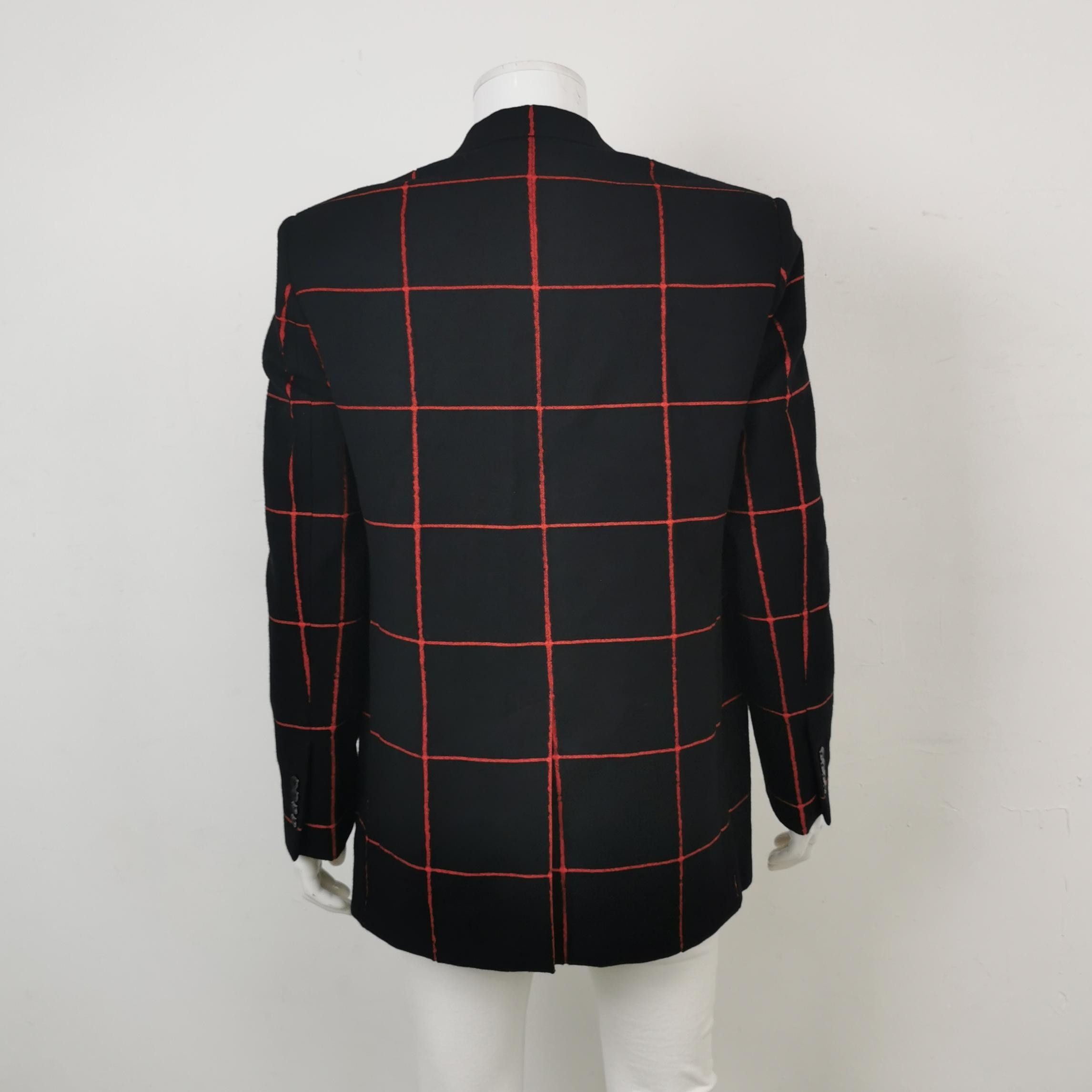 Louis Vuitton Louis Vuitton Wool-Cotton Colorblock Grid Blazer Size US M / EU 48-50 / 2 - 4 Thumbnail