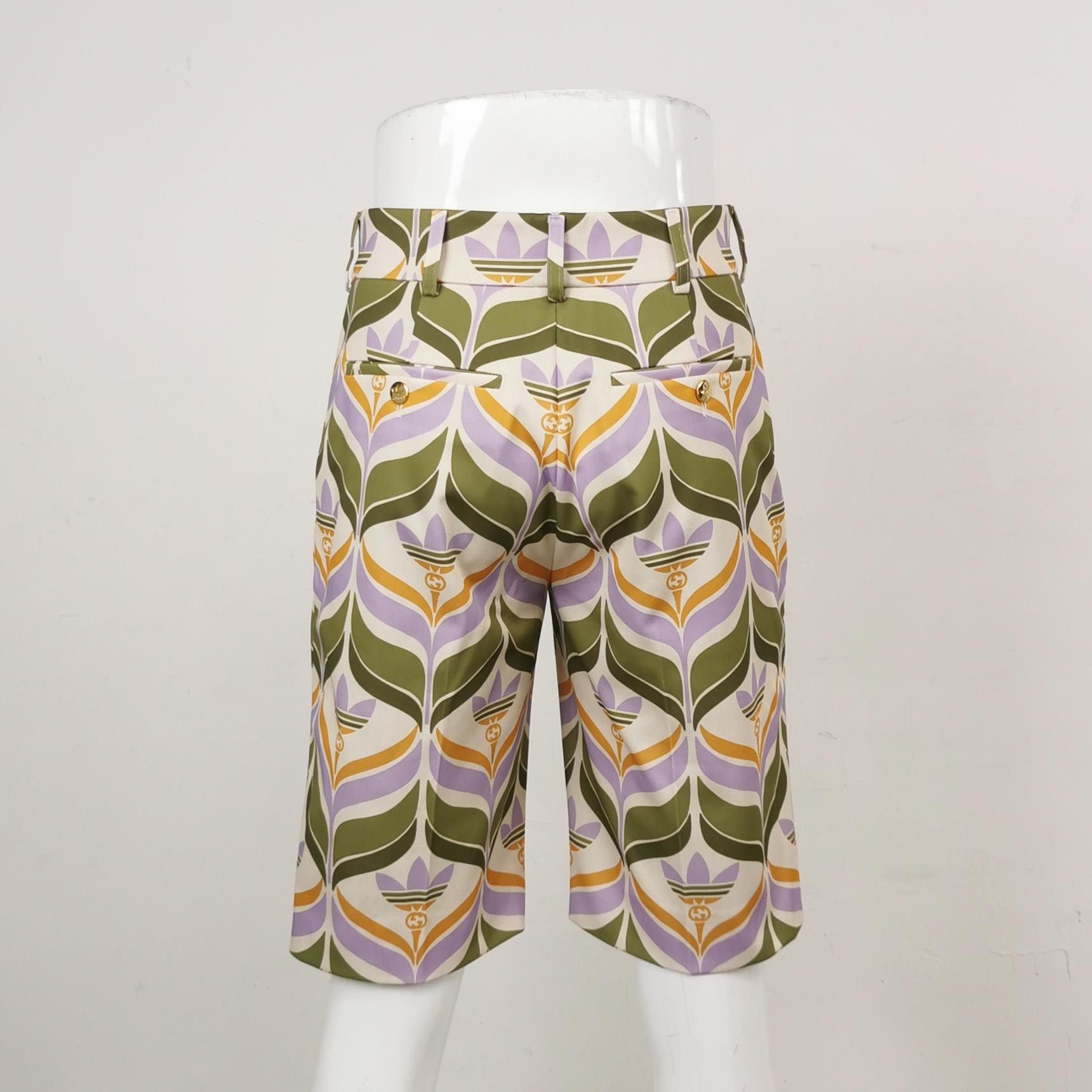 Gucci Gucci x adidas Collaborative Patterned Shorts Size US 31 - 3 Thumbnail