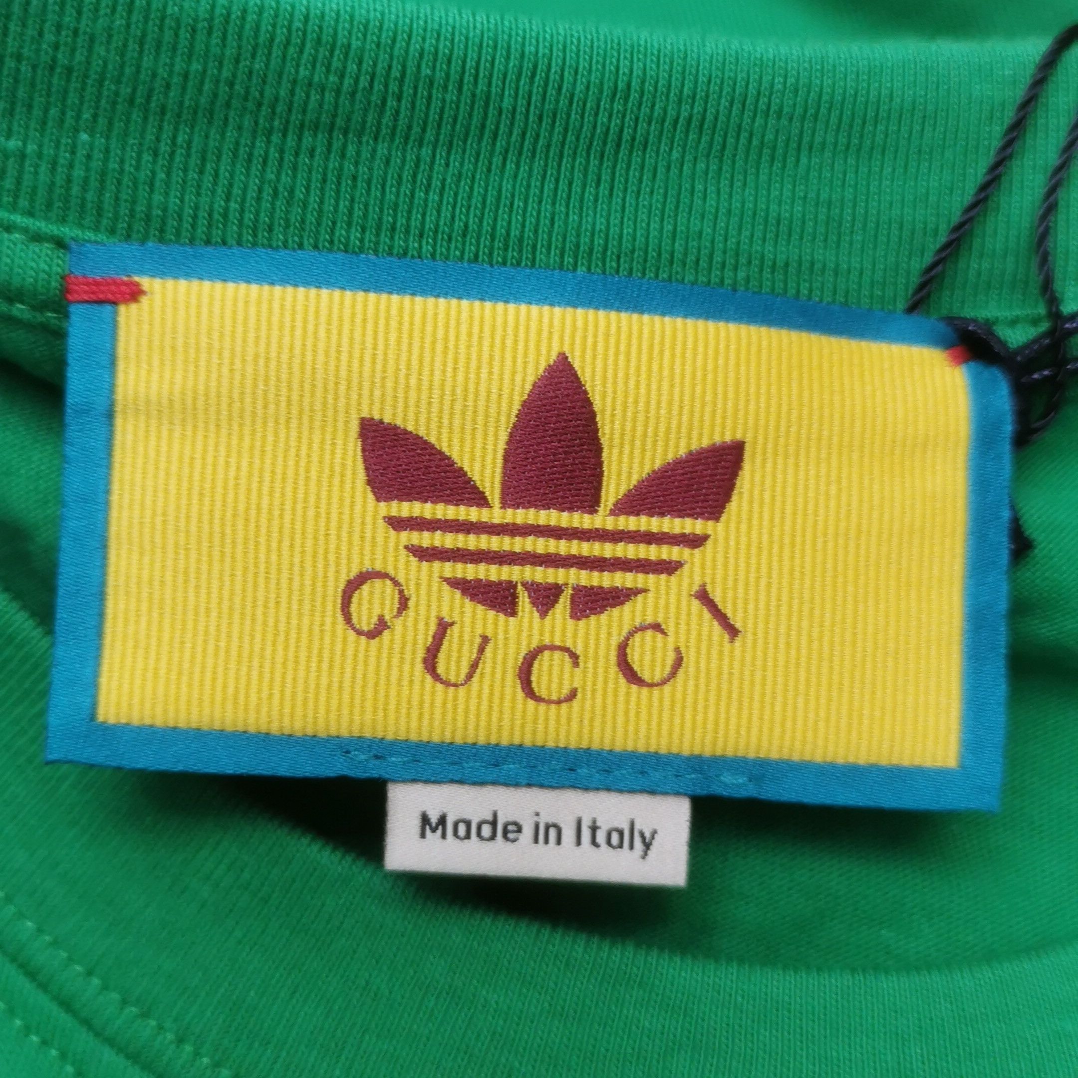 Gucci Gucci x adidas S Size Cotton Logo Crew Neck T-Shirt Size US S / EU 44-46 / 1 - 12 Thumbnail