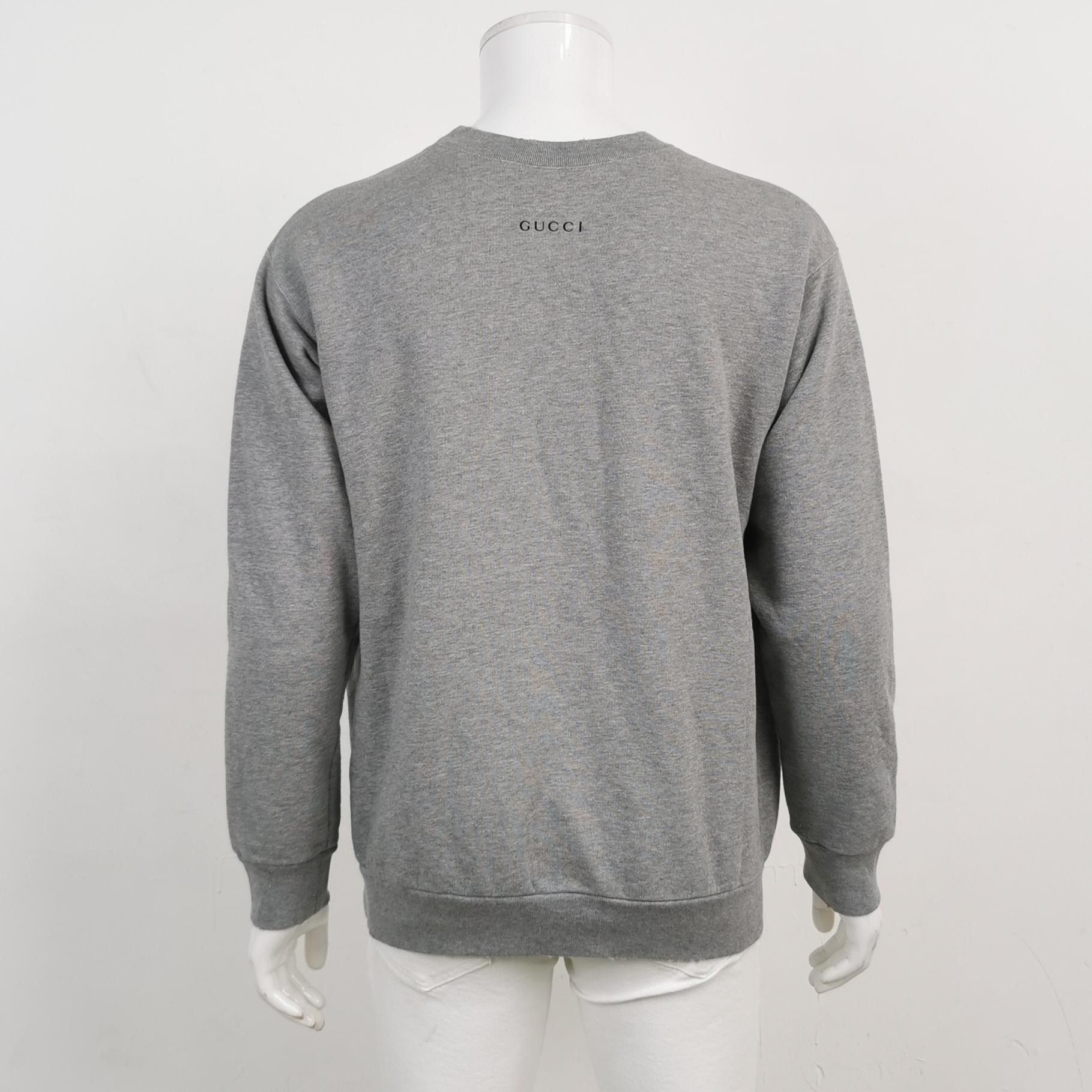Gucci Gray 'FLASH' Donald Duck Graphic Sweatshirt L Size US L / EU 52-54 / 3 - 3 Thumbnail