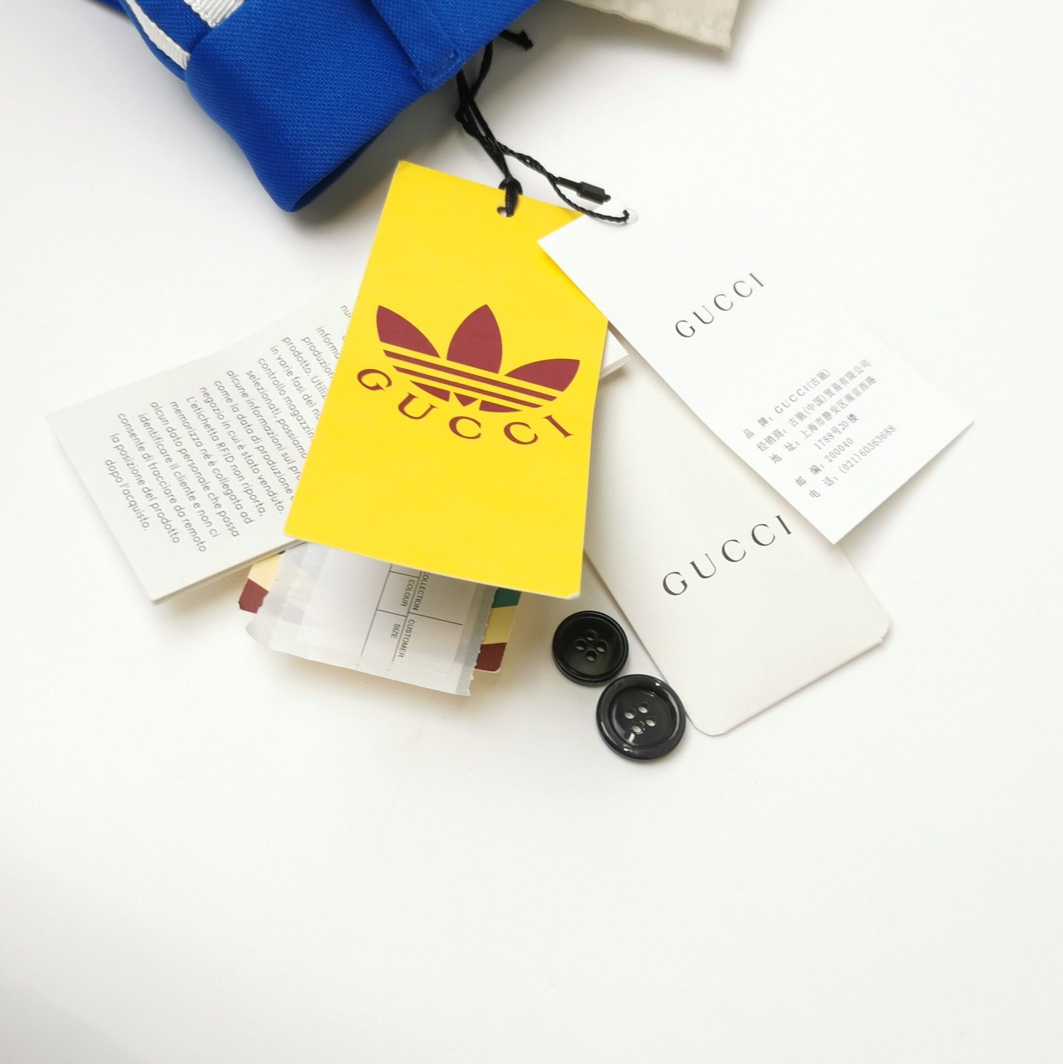 Gucci Gucci x Adidas Blue Logo Shorts Size US 36 / EU 52 - 10 Thumbnail