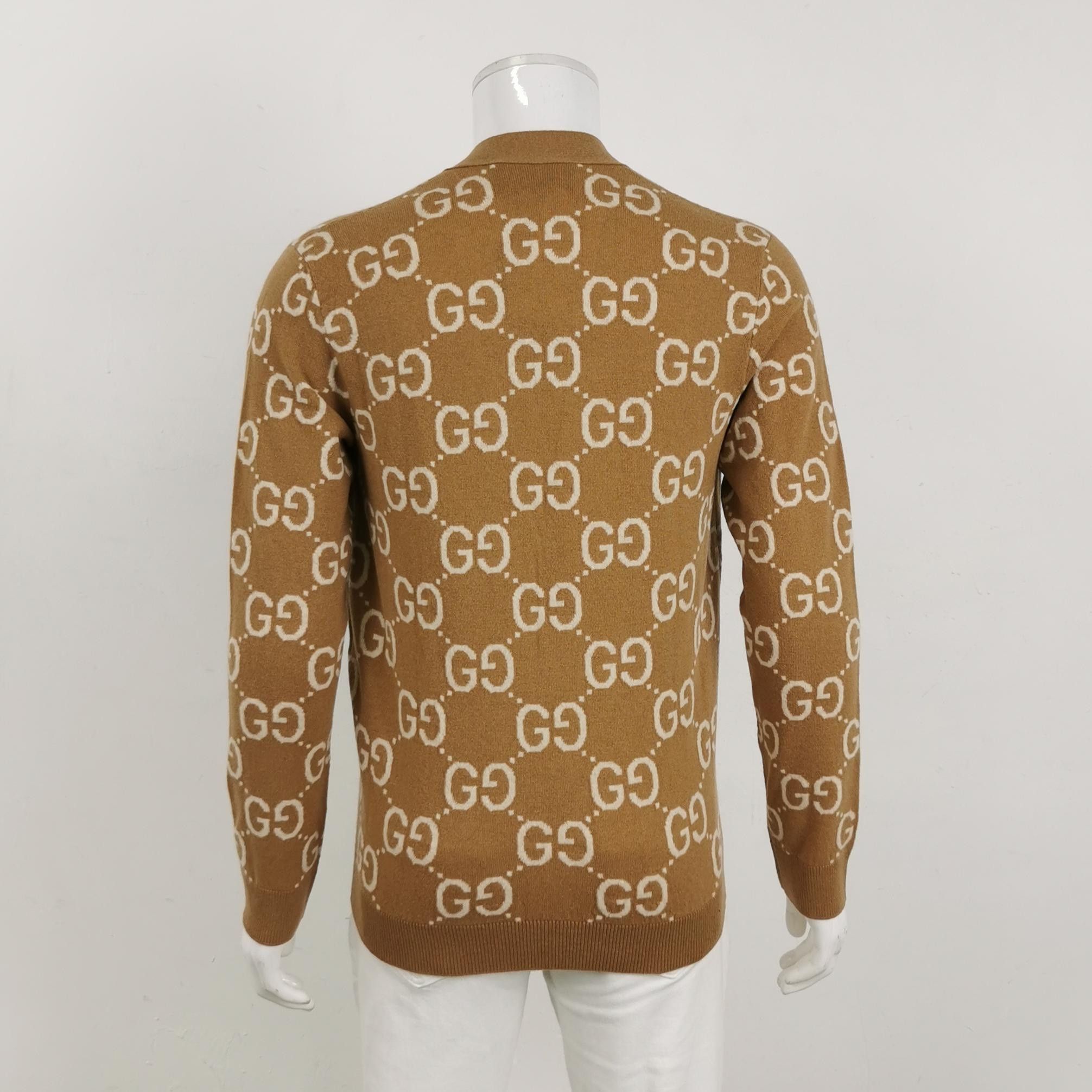 Gucci Gucci Wool GG Monogram V-Neck Cardigan S Size US S / EU 44-46 / 1 - 4 Thumbnail