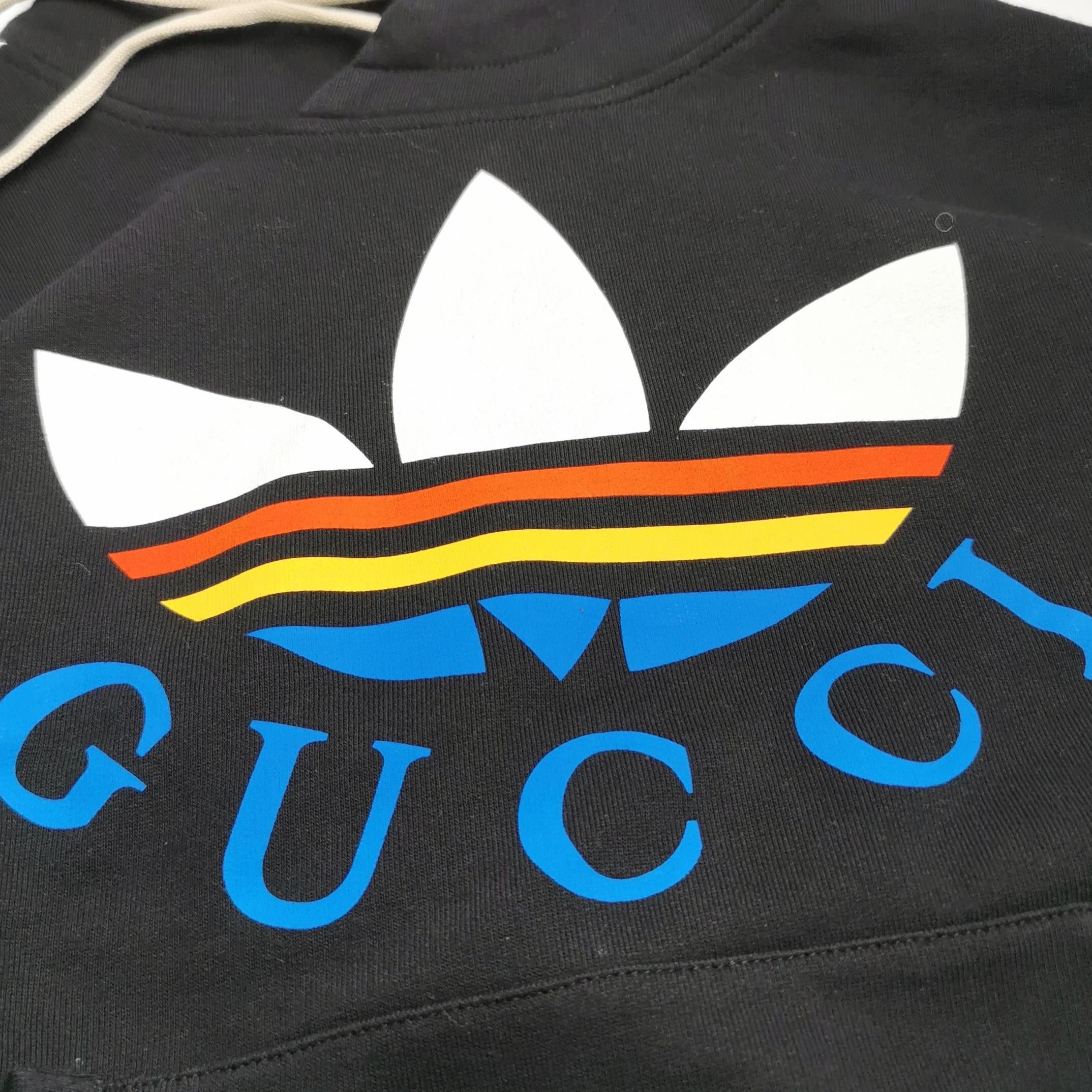 Gucci Gucci x Adidas Collaboration Logo Hoodie S Size US S / EU 44-46 / 1 - 6 Thumbnail