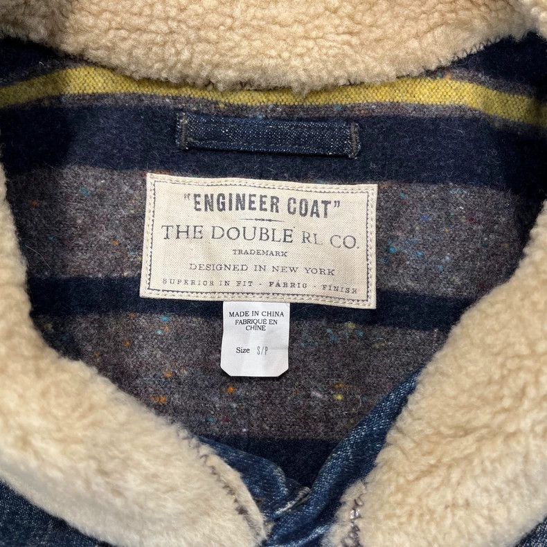 RRL Ralph Lauren RRL Distressed Denim Jacket Wool Collar Size US S / EU 44-46 / 1 - 4 Thumbnail