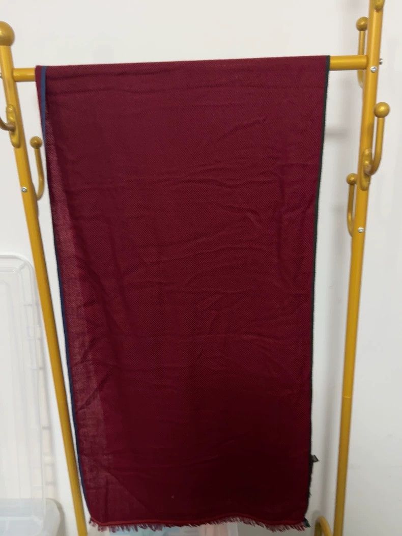 The Elder Statesman Loro Piana Red Cashmere Scarf Size ONE SIZE - 3 Thumbnail