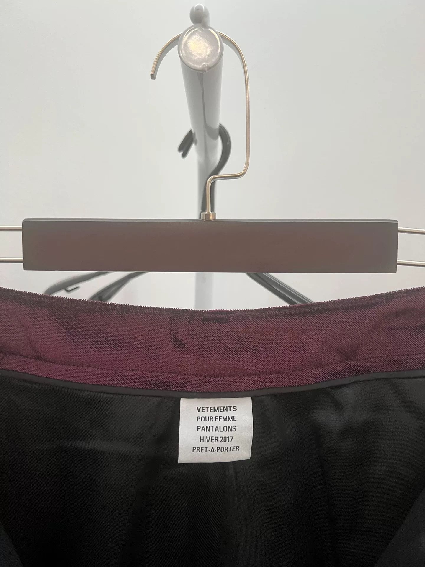 Vetements Vetements 16FW Velvet Flared Trousers Size US 26 / EU 42 - 3 Thumbnail