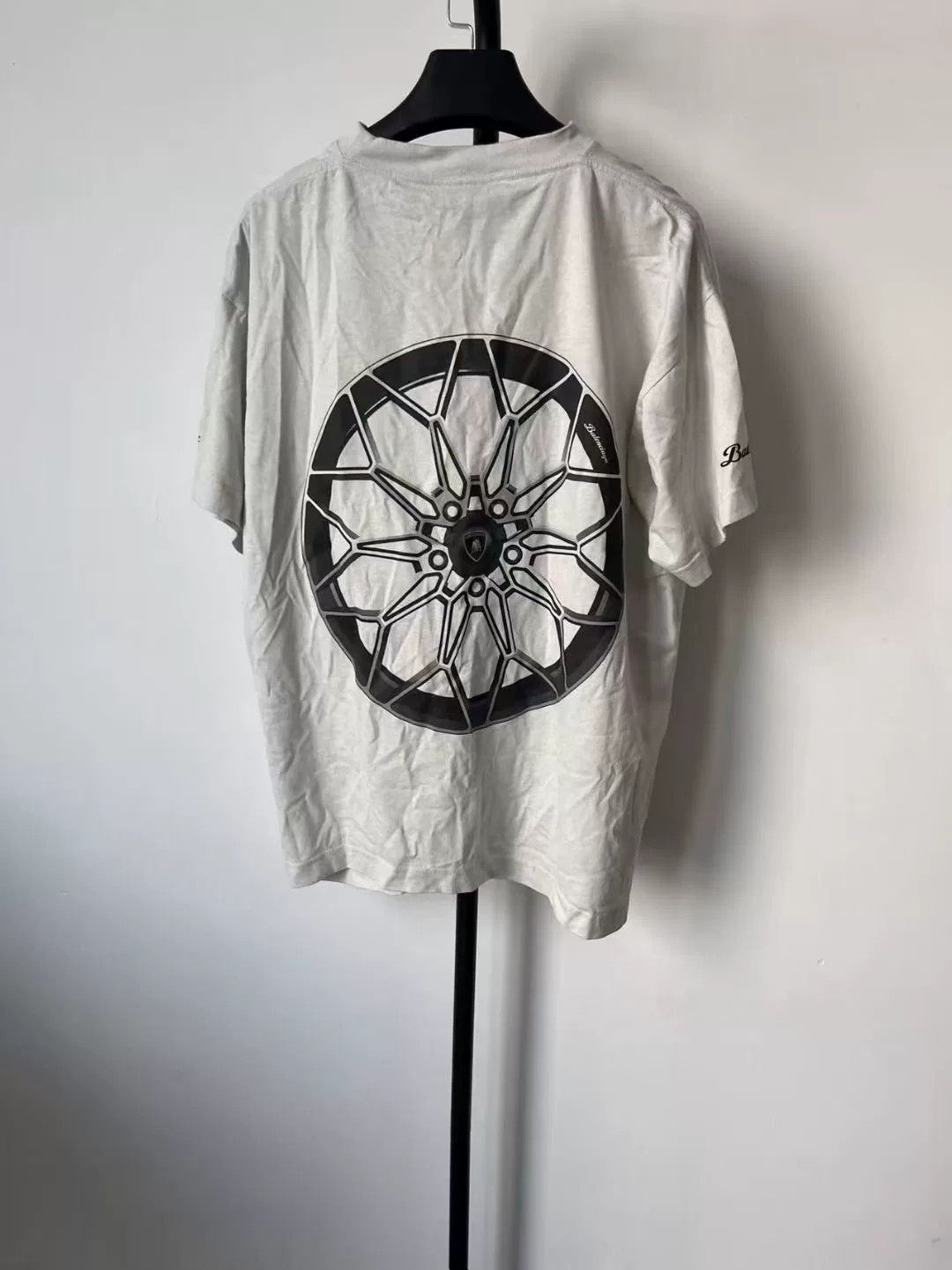 Balenciaga Balenciaga x Lamborghini Vintage White Tee Size US S / EU 44-46 / 1 - 2 Thumbnail