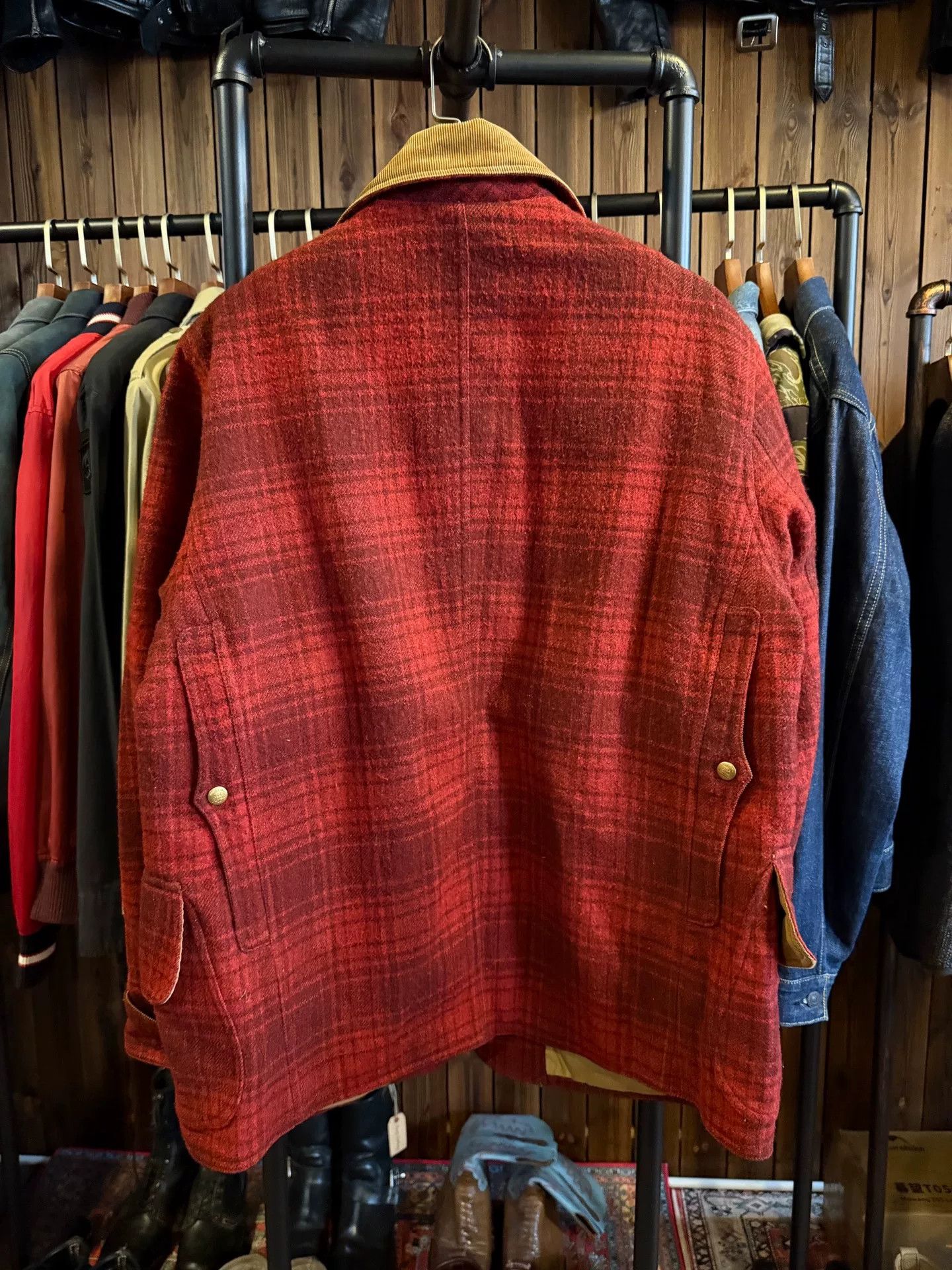 RRL Ralph Lauren RRL Double RL Red Plaid Wool Coat Size US L / EU 52-54 / 3 - 2 Thumbnail