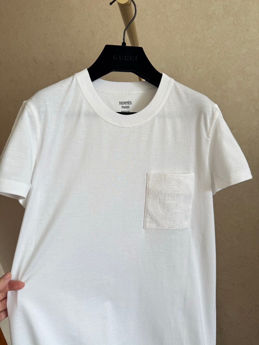 Hermes HERMES Women's Pocket Logo Embroidered Dress Size US 36 / EU 52 - 2 Thumbnail