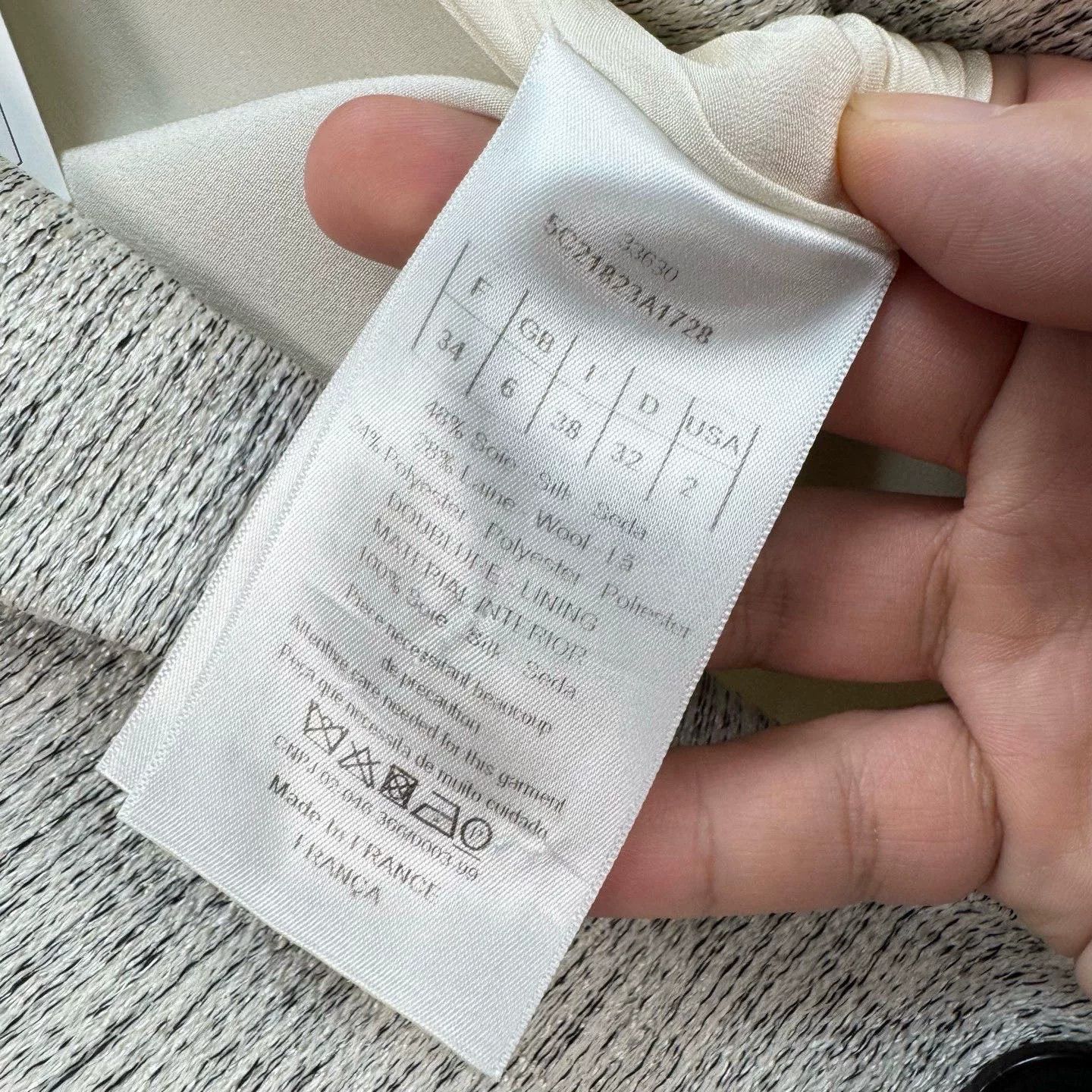 Dior dior gray single-breasted wool coat Size US S / EU 44-46 / 1 - 6 Thumbnail