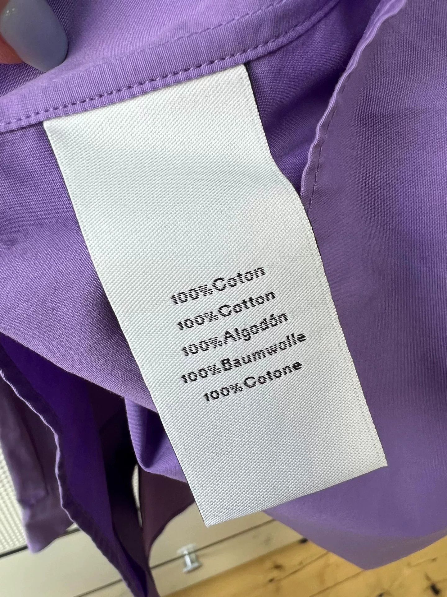 Hermes hermes purple long sleeve shirt with cufflinks Size US L / EU 52-54 / 3 - 7 Thumbnail