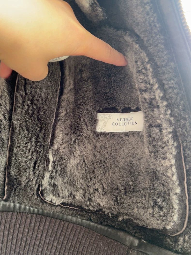 Versace Versace Men's Shearling Leather Jacket Size US M / EU 48-50 / 2 - 5 Thumbnail