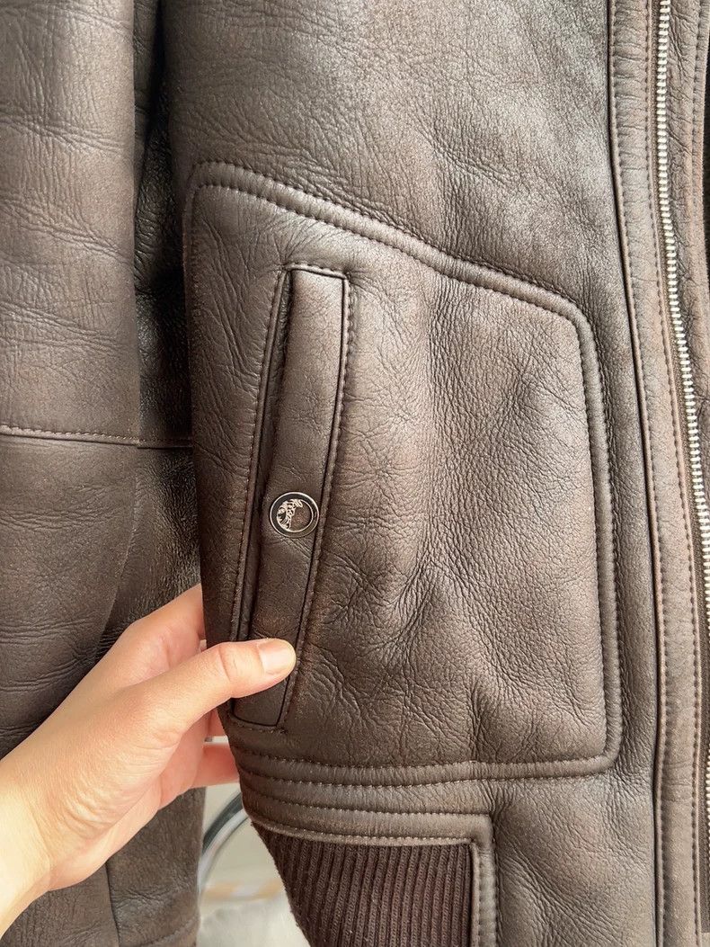 Versace Versace Men's Shearling Leather Jacket Size US M / EU 48-50 / 2 - 4 Thumbnail