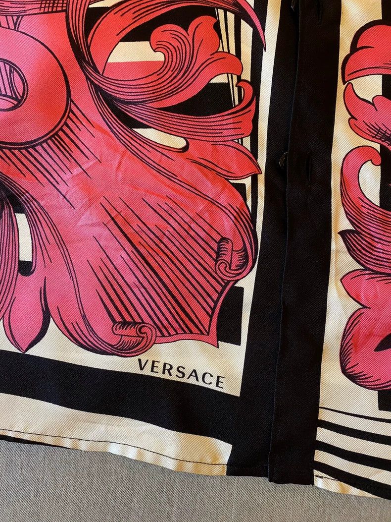 Versace Versace Silk Baroque Print Shirt Size US XS / EU 42 / 0 - 3 Thumbnail