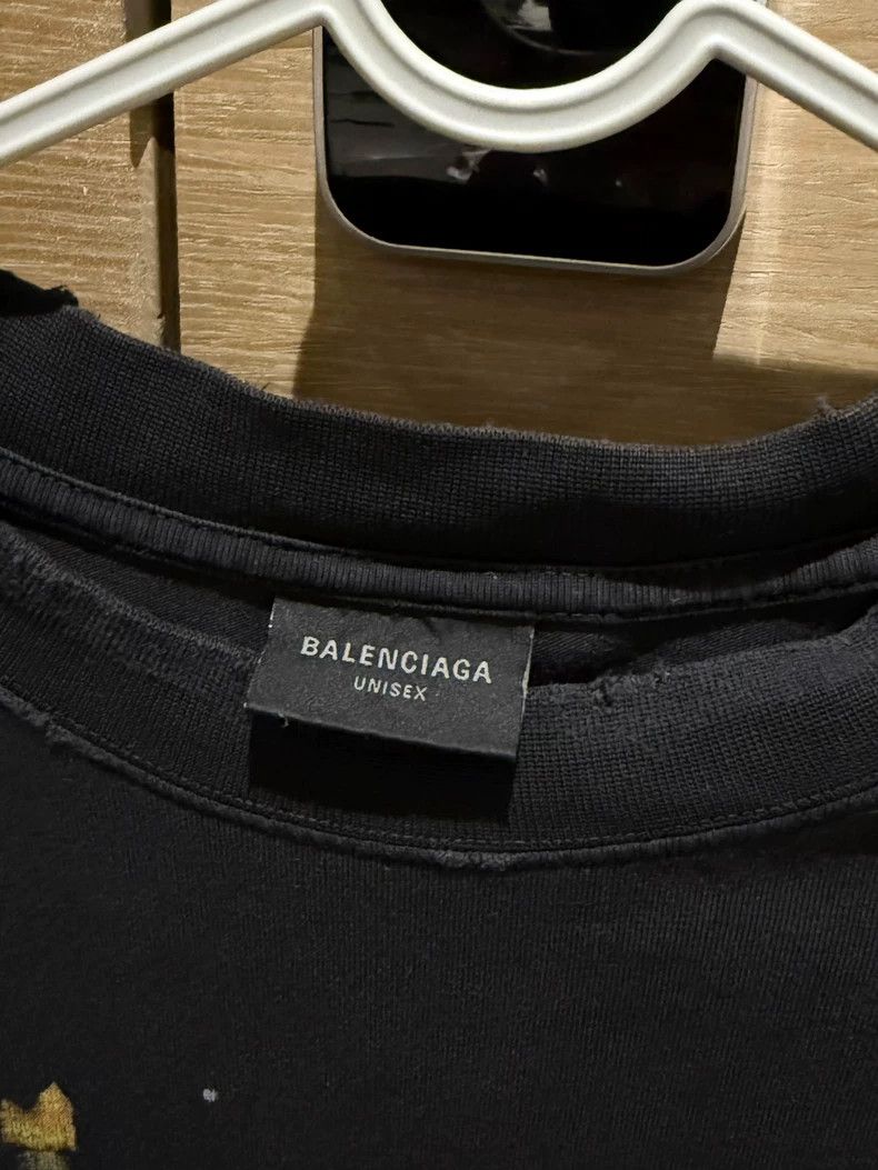 Balenciaga Balenciaga Statue of Liberty Black Tee L Size US L / EU 52-54 / 3 - 3 Thumbnail