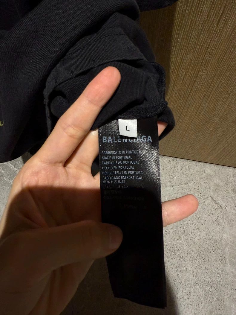 Balenciaga Balenciaga Statue of Liberty Black Tee L Size US L / EU 52-54 / 3 - 4 Thumbnail