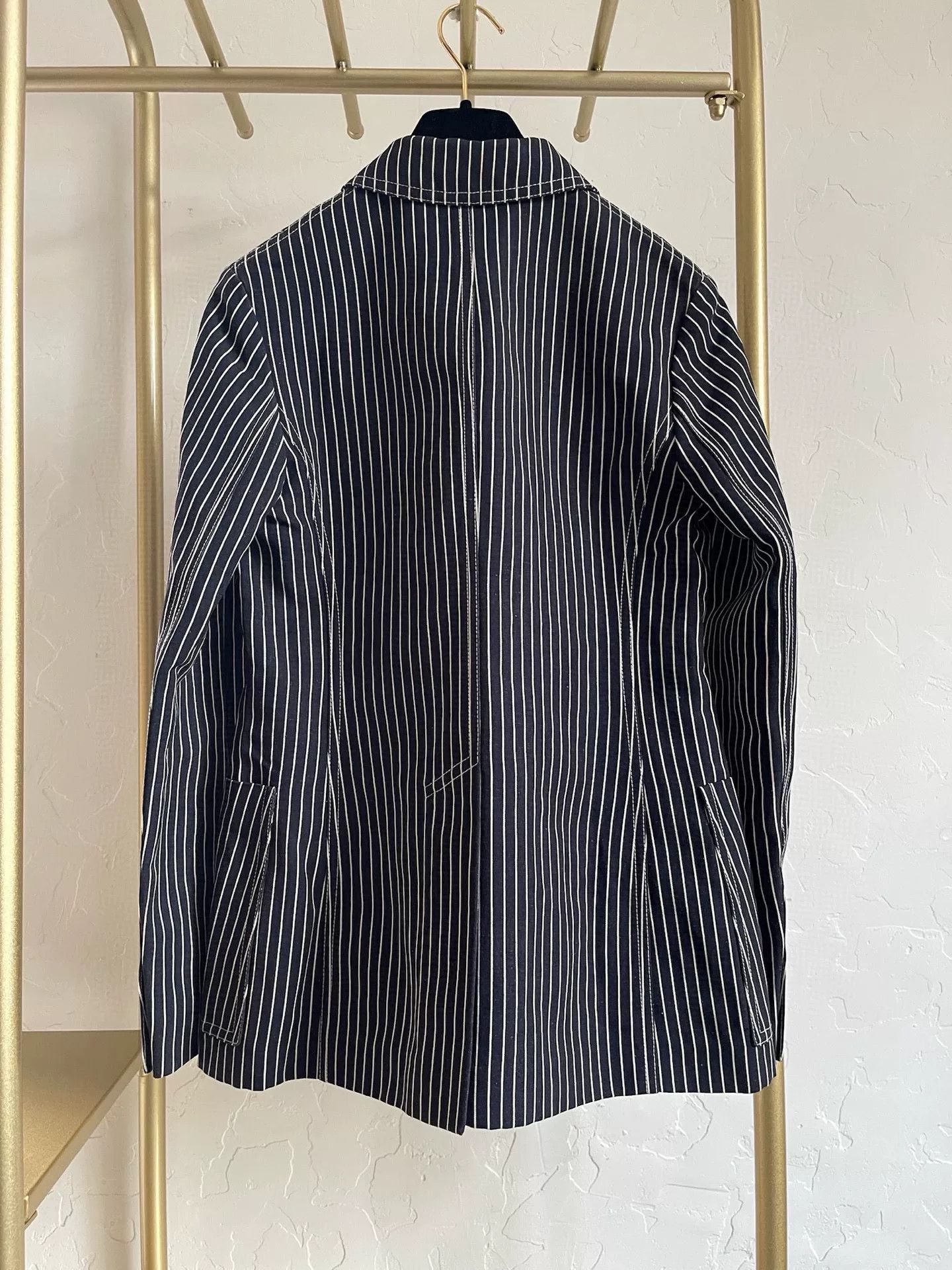 Dior Dior Black White Stripe Blazer FR34 Size US S / EU 44-46 / 1 - 2 Thumbnail