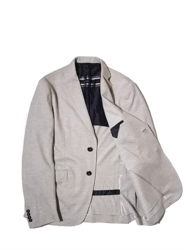 Ermenegildo Zegna Brioni Unstructured Wool Casual Blazer Size US L / EU 52-54 / 3 - 2 Thumbnail