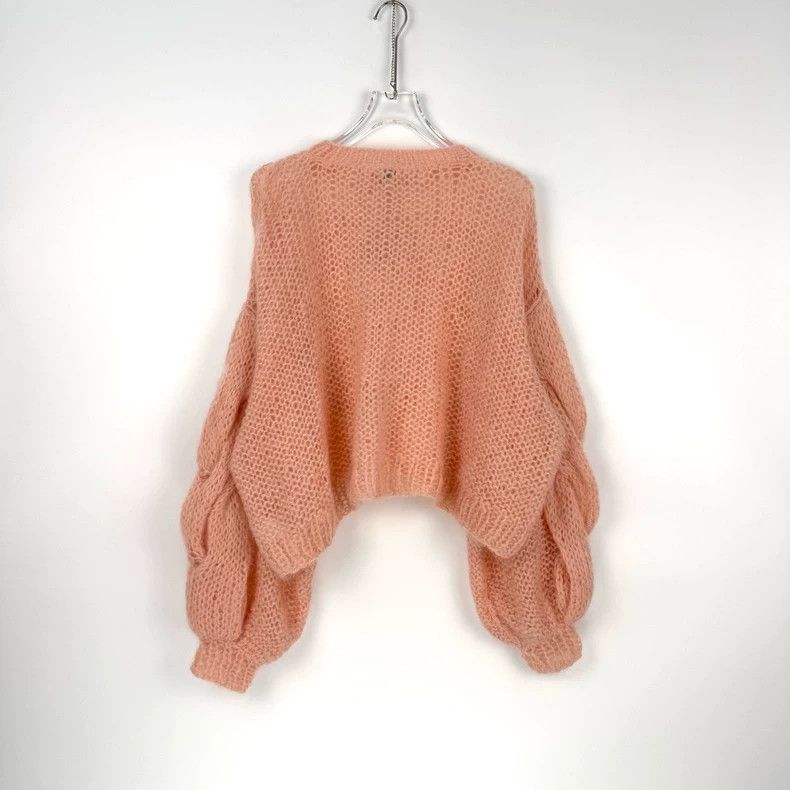 Loewe Loewe Pink Openwork Logo Mohair Sweater Size US S / EU 44-46 / 1 - 4 Thumbnail