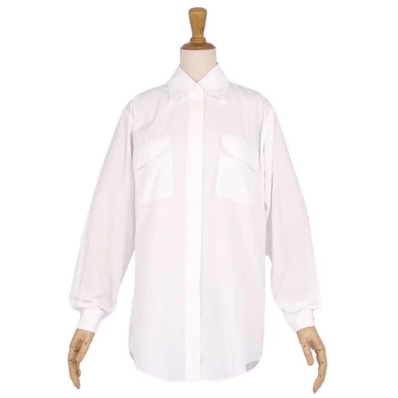 Maison Margiela Hermes Margiela Cotton Pocket Shirt Size US S / EU 44-46 / 1 - 3 Thumbnail