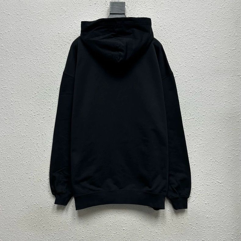 Balenciaga Balenciaga Crystal Logo Black Hoodie Size US S / EU 44-46 / 1 - 2 Thumbnail