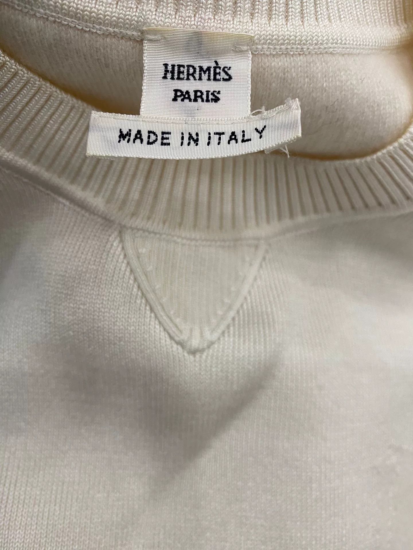 Hermes Hermes Off-White Cashmere Sweater Size US S / EU 44-46 / 1 - 4 Thumbnail